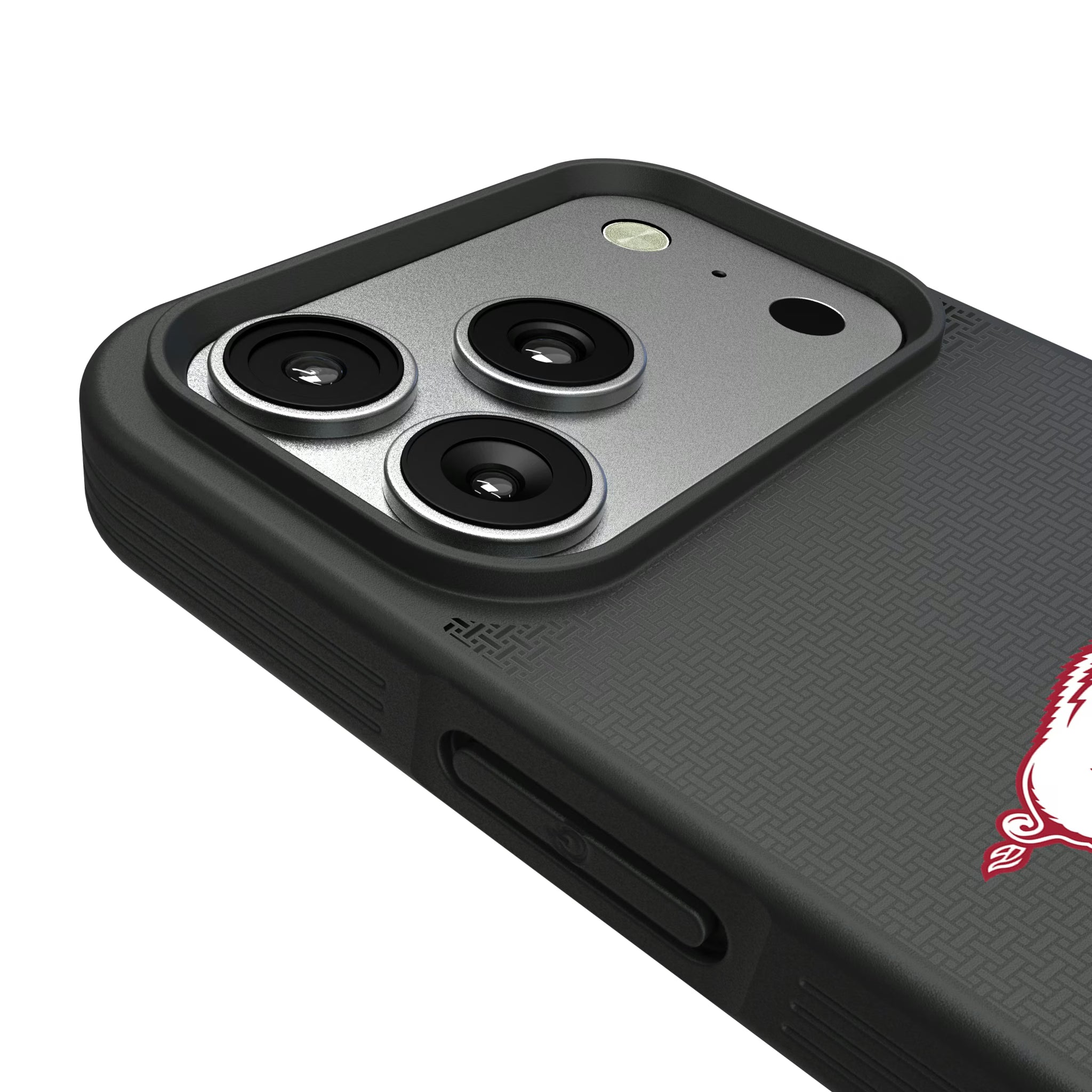 University of Arkansas Fayetteville Razorbacks Linen iPhone Bump Phone Case for Apple iPhone - Detail#Device_iPhone 17 Pro