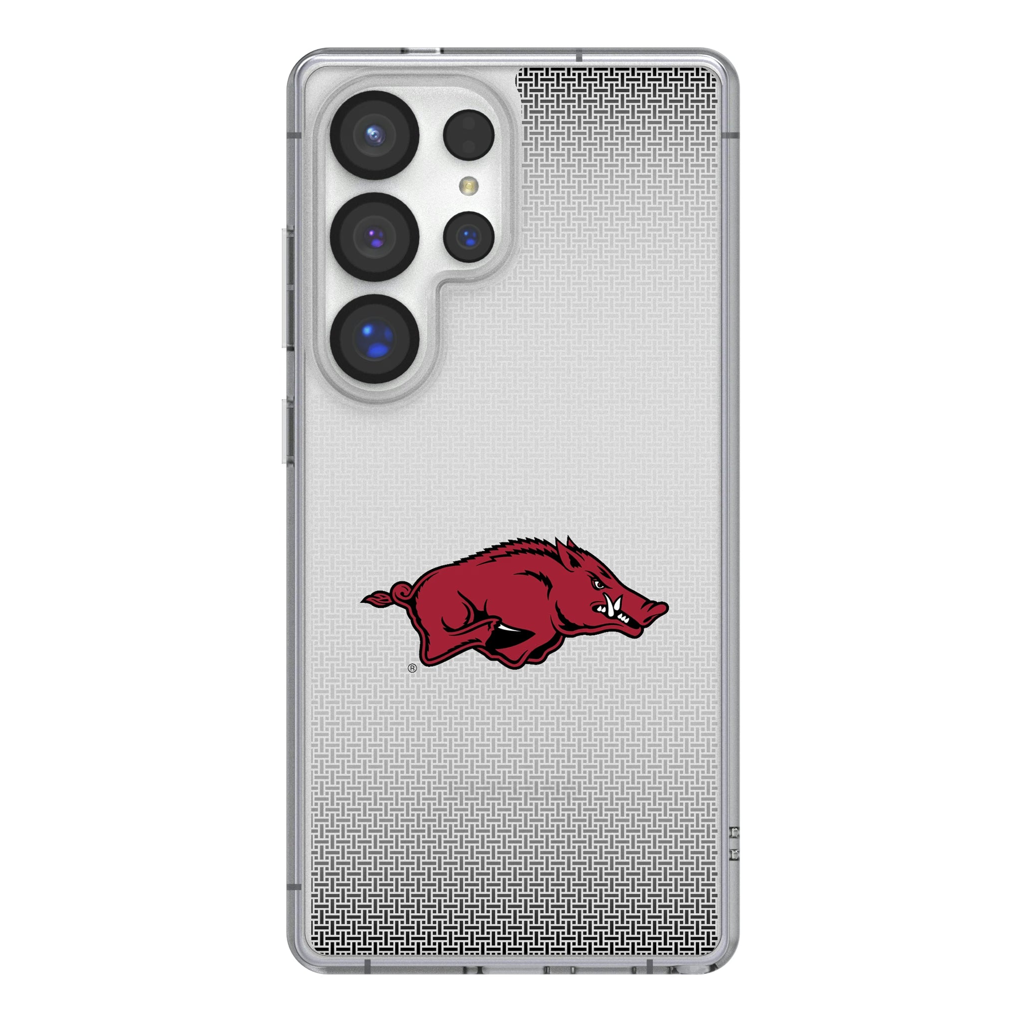 University of Arkansas Fayetteville Razorbacks Linen Galaxy Clear Phone Case for Samsung Galaxy