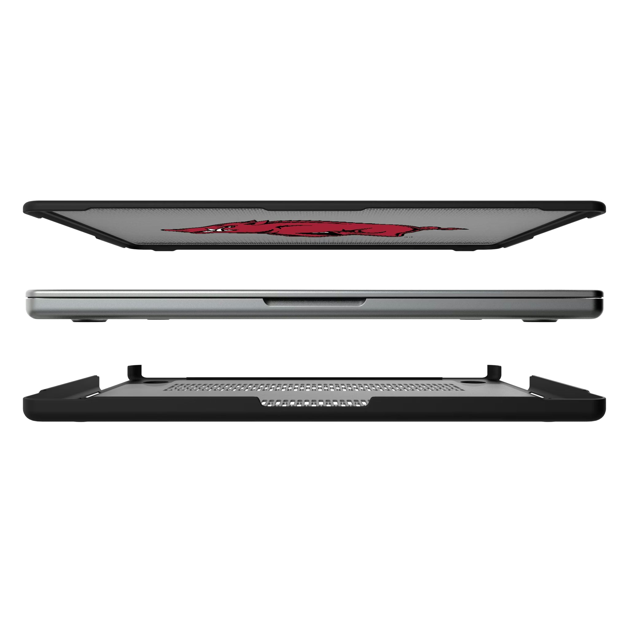 University of Arkansas Fayetteville Razorbacks Linen MacBook Laptop Case for Apple MacBook#Device_MacBook Pro (14-inch, 2021) / MacBook Pro (14-inch, 2023) / MacBook Pro (14-inch, 2024)