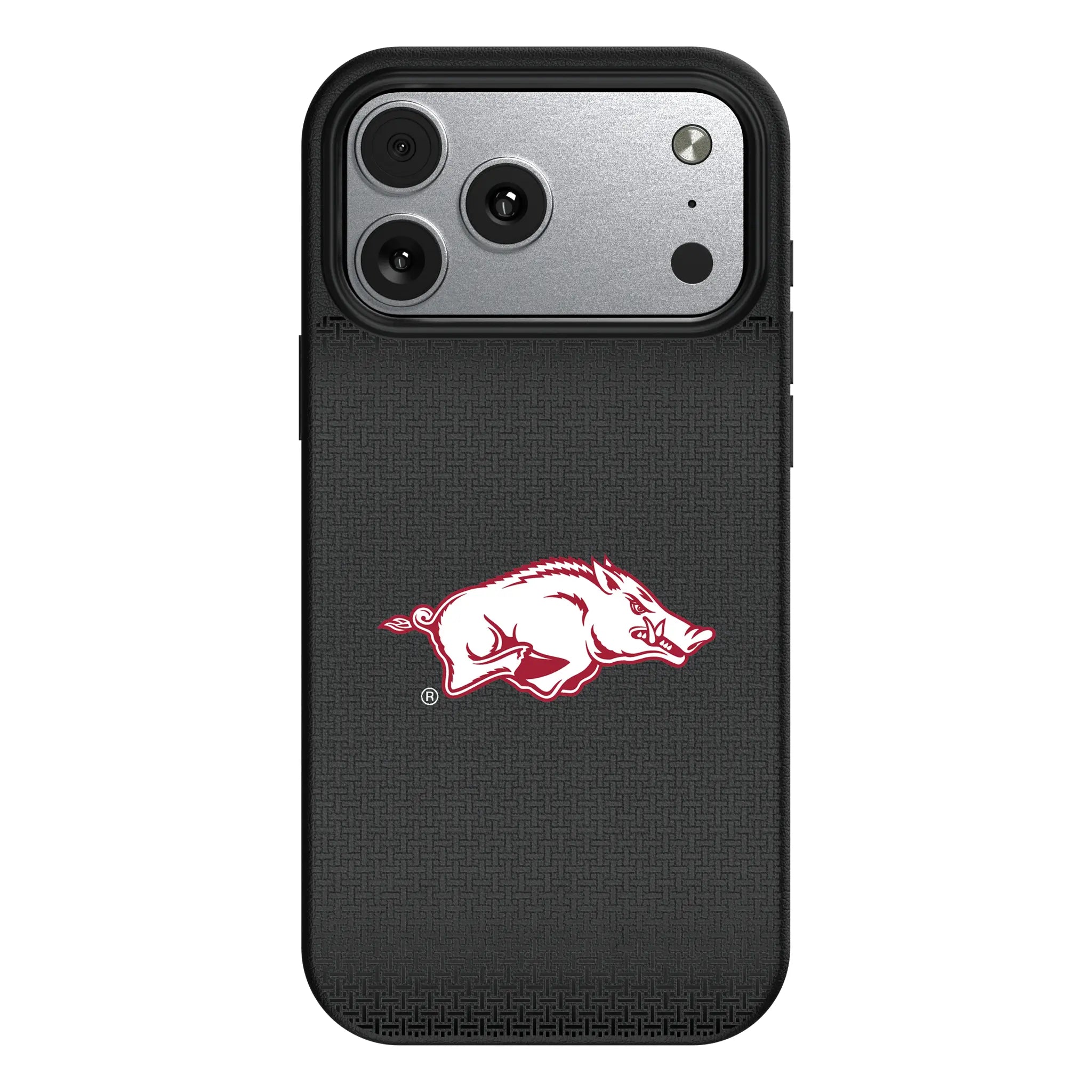 University of Arkansas Fayetteville Razorbacks Linen iPhone MagSafe Compatible Phone Case for Apple iPhone#Device_iPhone 17 Pro Max