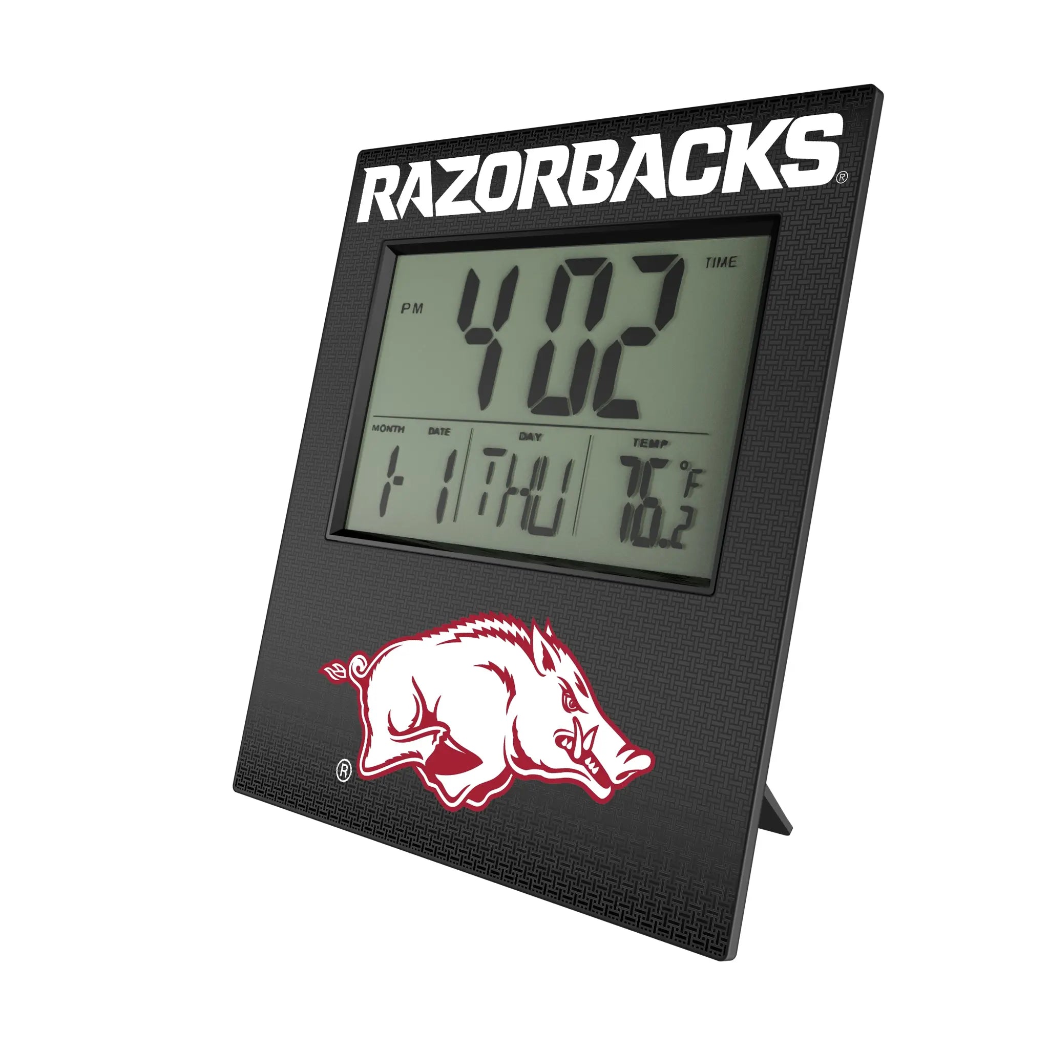 University of Arkansas Fayetteville Razorbacks Linen Wall Clock