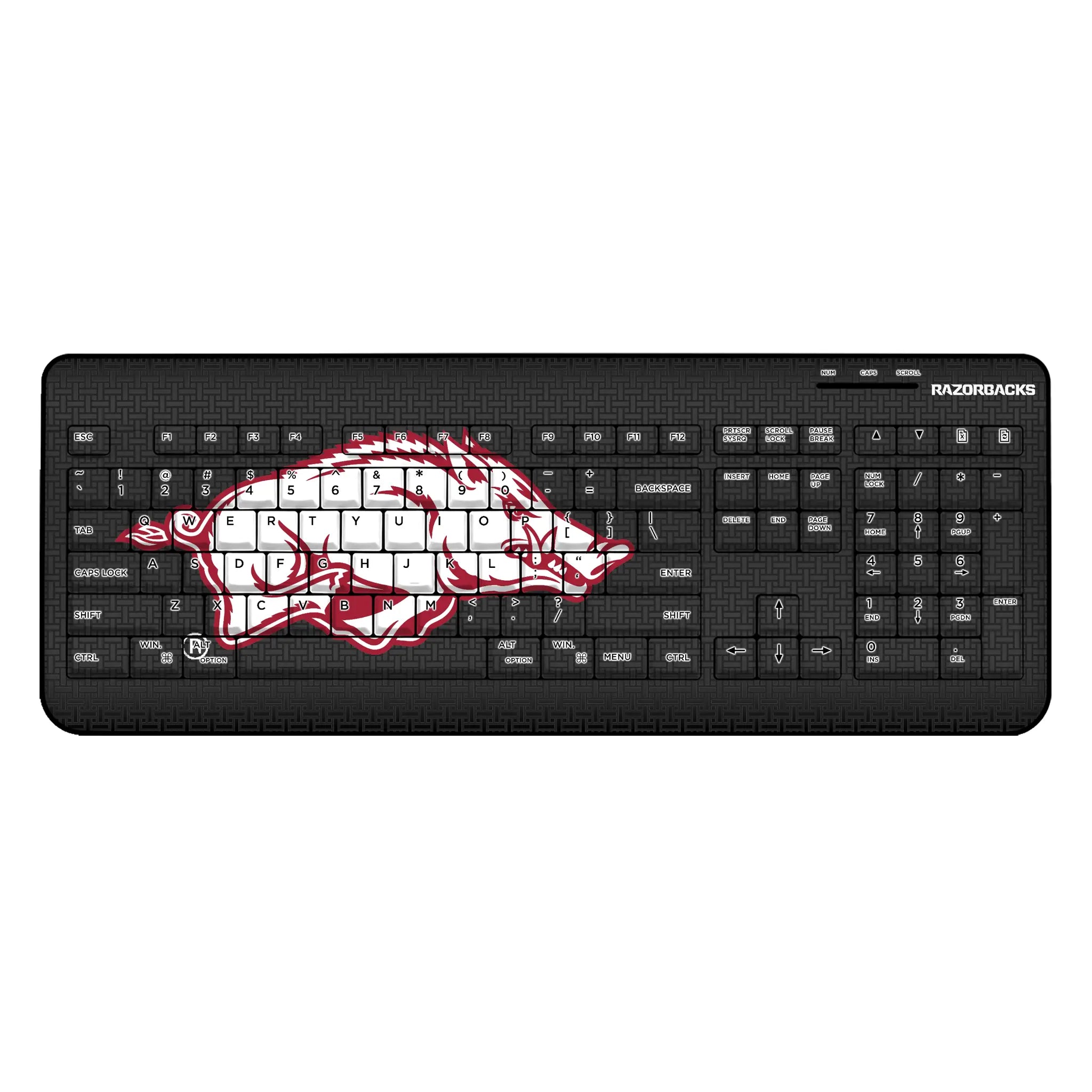 University of Arkansas Fayetteville Razorbacks Linen Wireless USB Keyboard
