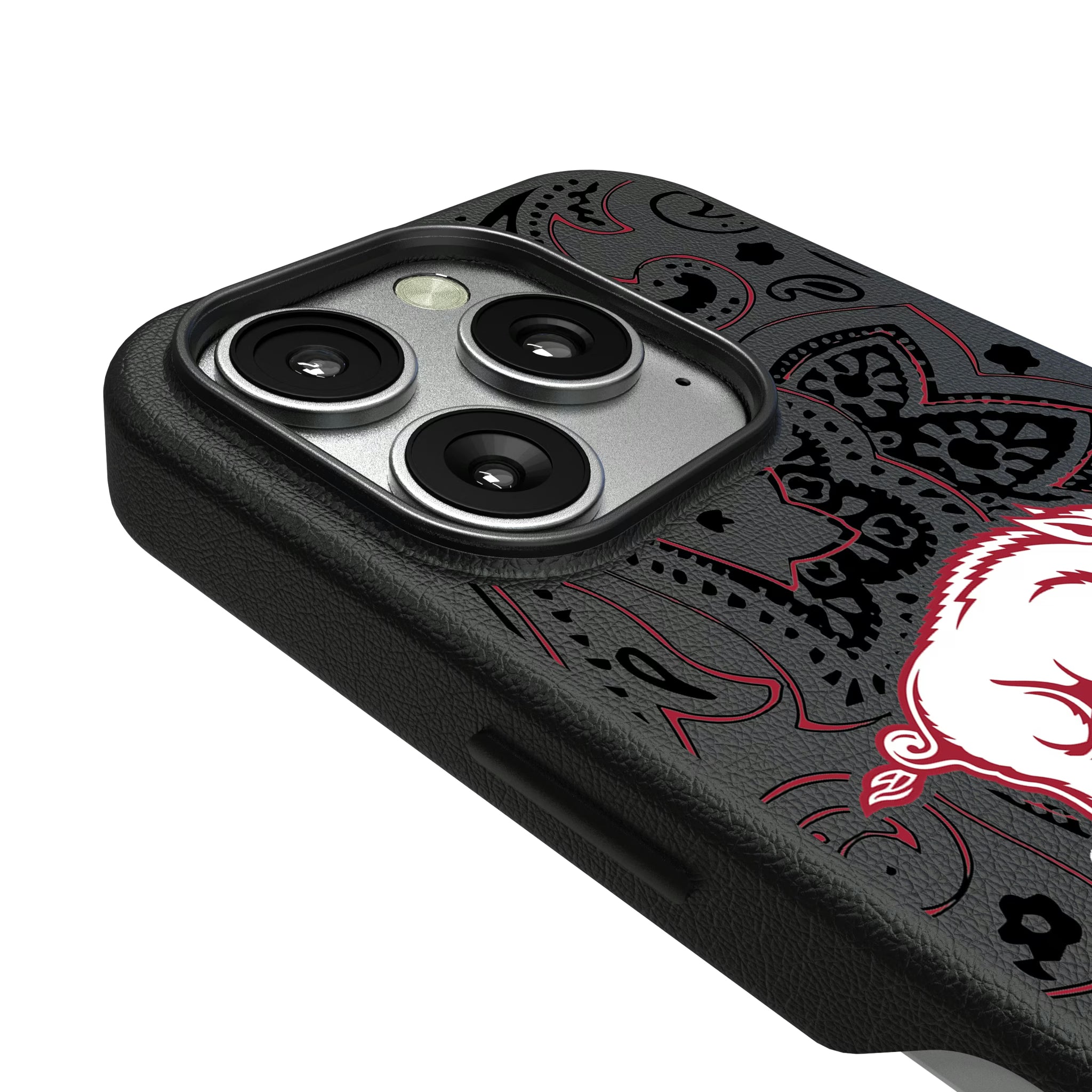 University of Arkansas Fayetteville Razorbacks Paisley iPhone MagSafe Compatible Phone Case for Apple iPhone - Detail