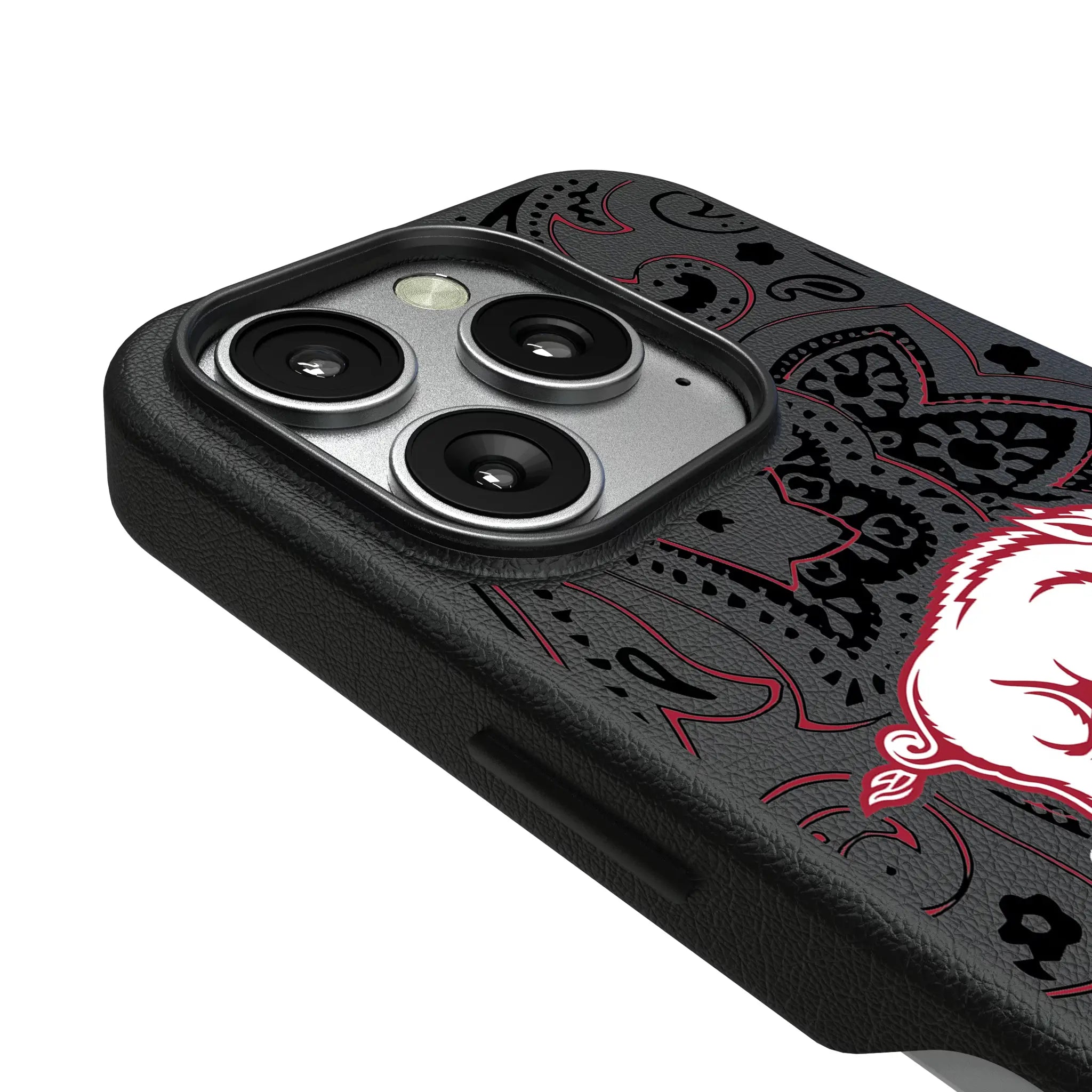 University of Arkansas Fayetteville Razorbacks Paisley iPhone MagSafe Compatible Phone Case for Apple iPhone - Detail