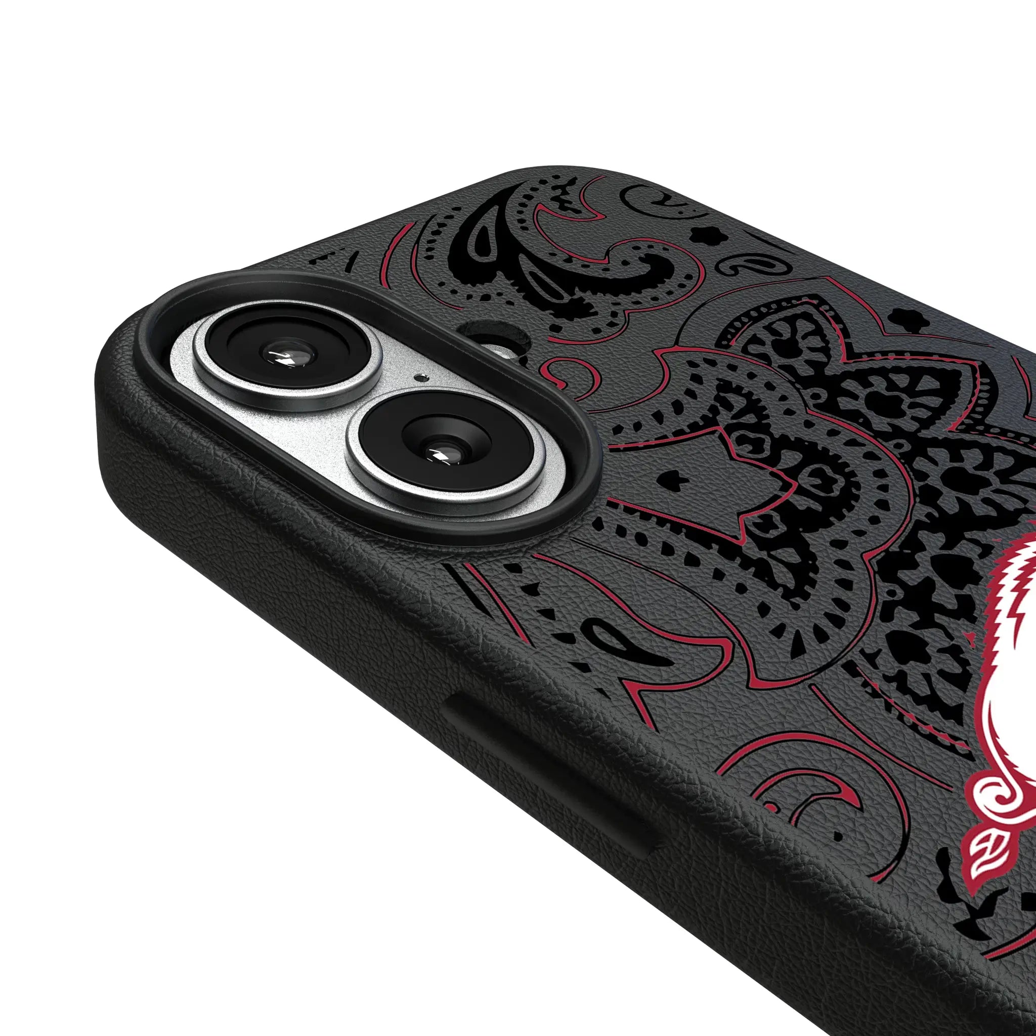 University of Arkansas Fayetteville Razorbacks Paisley iPhone MagSafe Compatible Phone Case for Apple iPhone - Detail#Device_iPhone 17