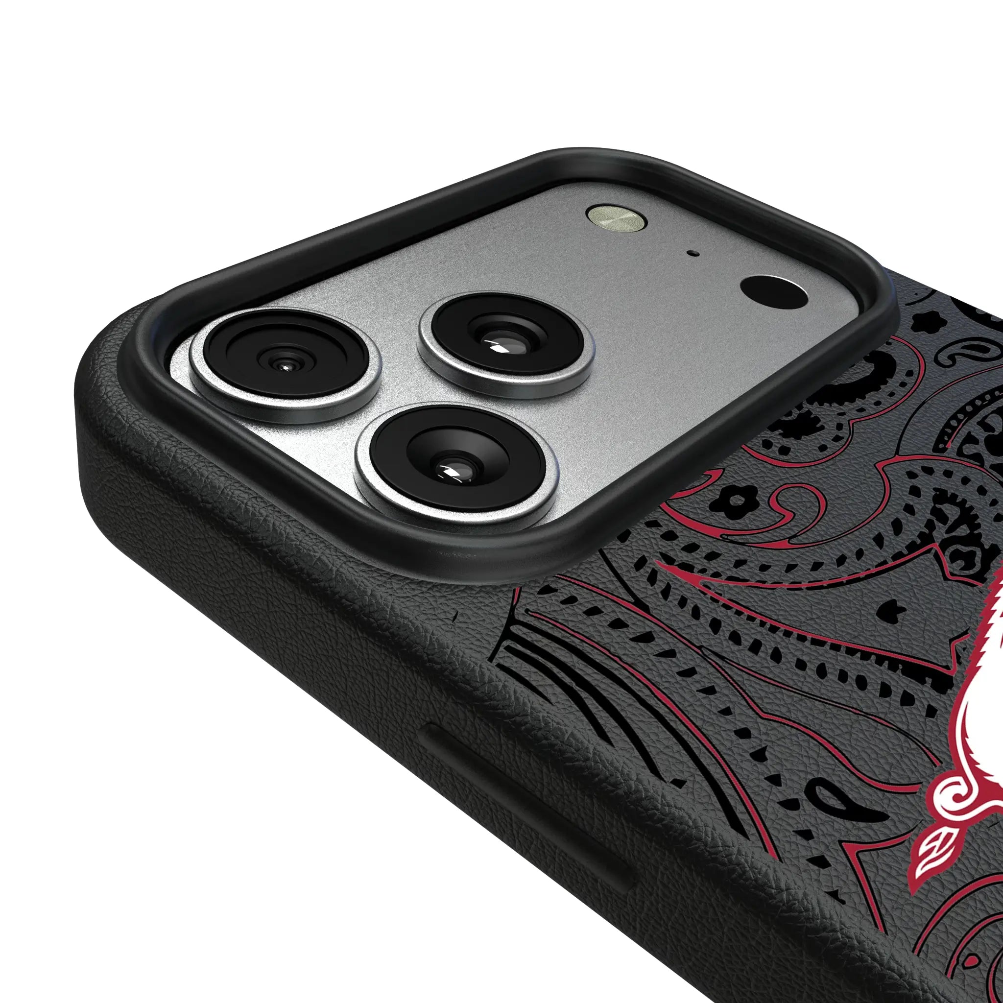 University of Arkansas Fayetteville Razorbacks Paisley iPhone MagSafe Compatible Phone Case for Apple iPhone - Detail#Device_iPhone 17 Pro Max