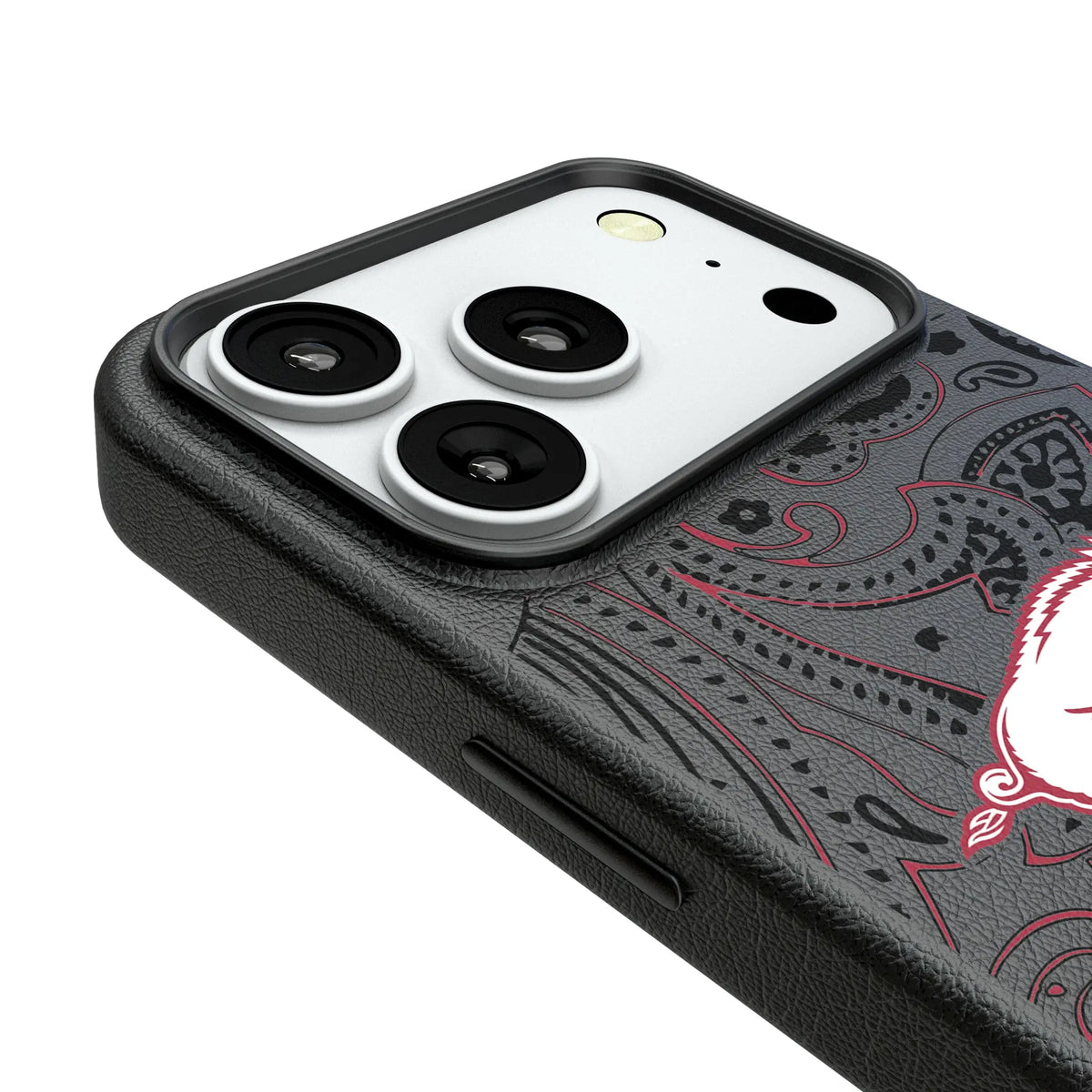 University of Arkansas Fayetteville Razorbacks Paisley iPhone MagSafe Compatible Phone Case for Apple iPhone - Detail#Device_iPhone 18 Pro