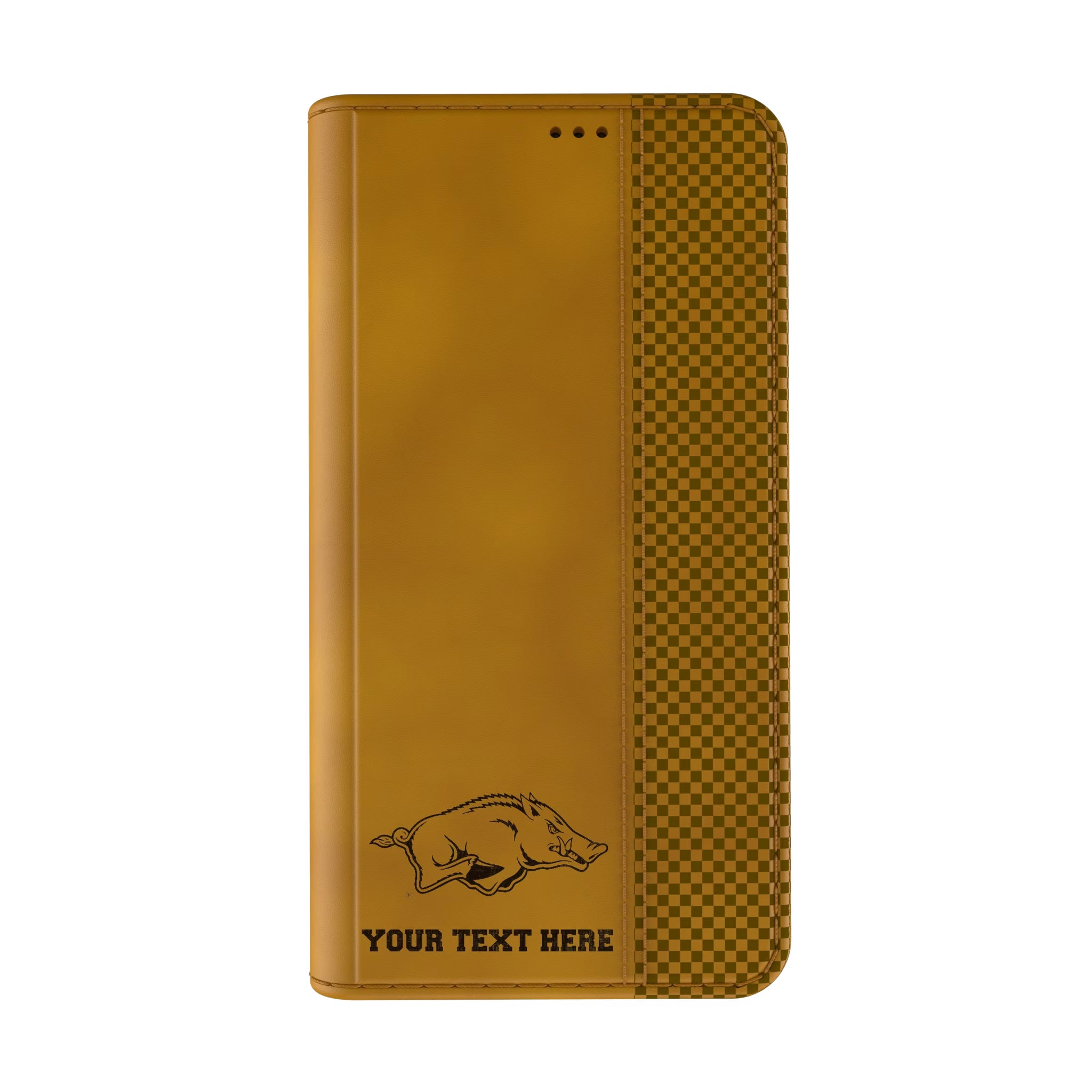 University of Arkansas Fayetteville Razorbacks Personalized Burn iPhone Folio Phone Case for Apple iPhone