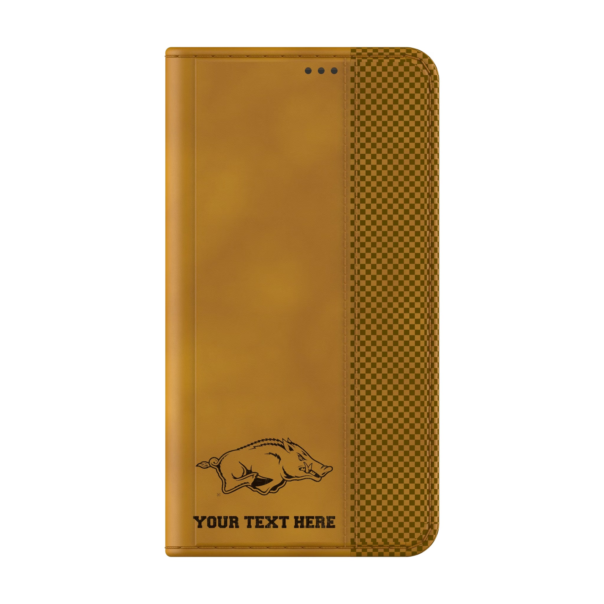 University of Arkansas Fayetteville Razorbacks Personalized Burn Galaxy Folio Phone Case for Samsung Galaxy