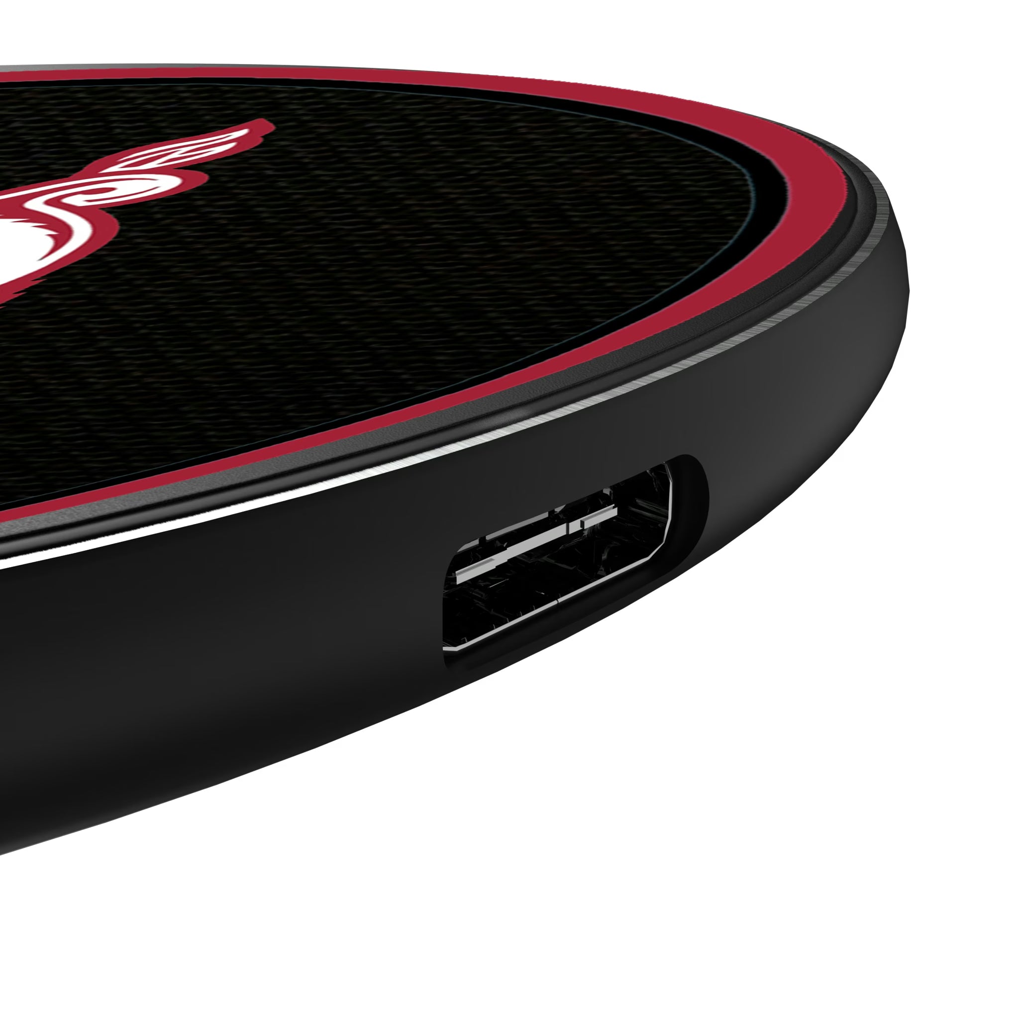 University of Arkansas Fayetteville Razorbacks Personalized Endzone Solid 15-Watt Wireless Charger - Detail