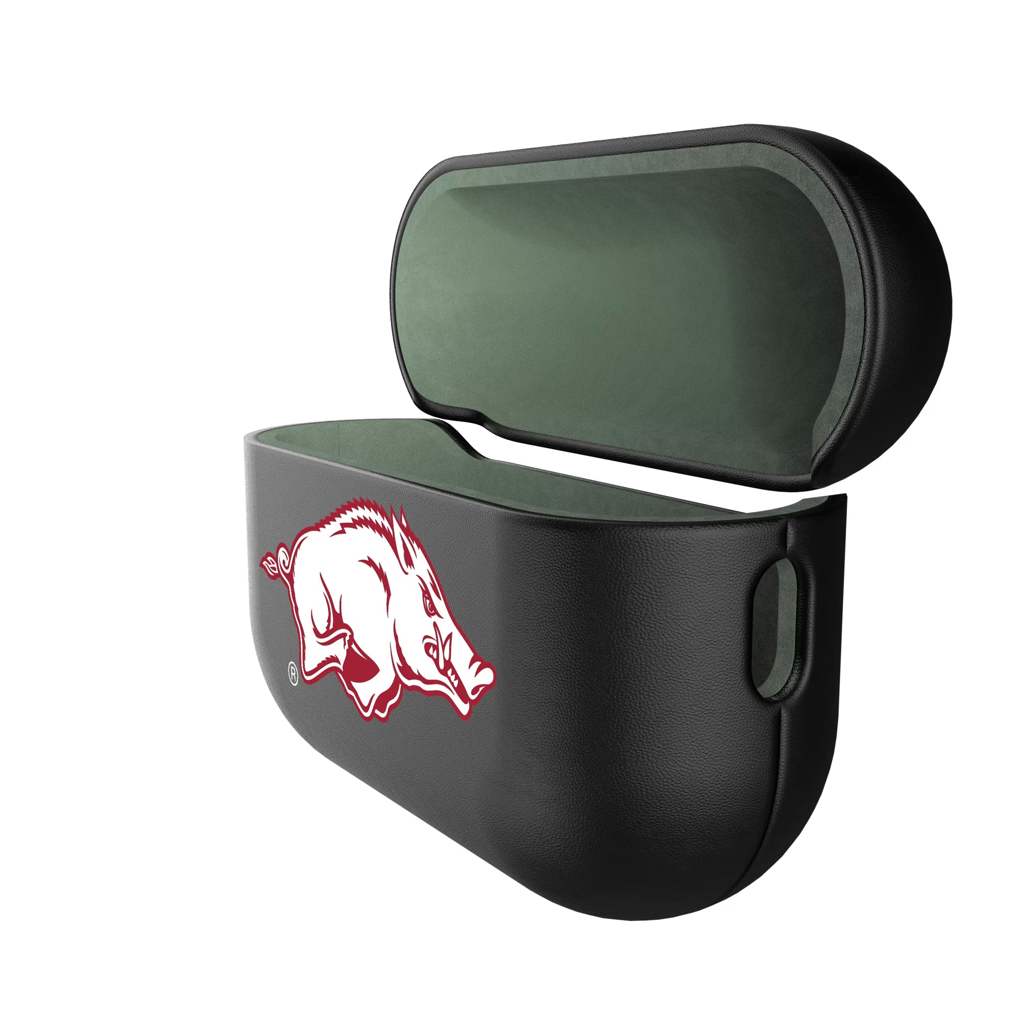 University of Arkansas Fayetteville Razorbacks Personalized Insignia AirPods AirPod Case Cover - Isometric View#Device_AirPods Pro 2nd Gen