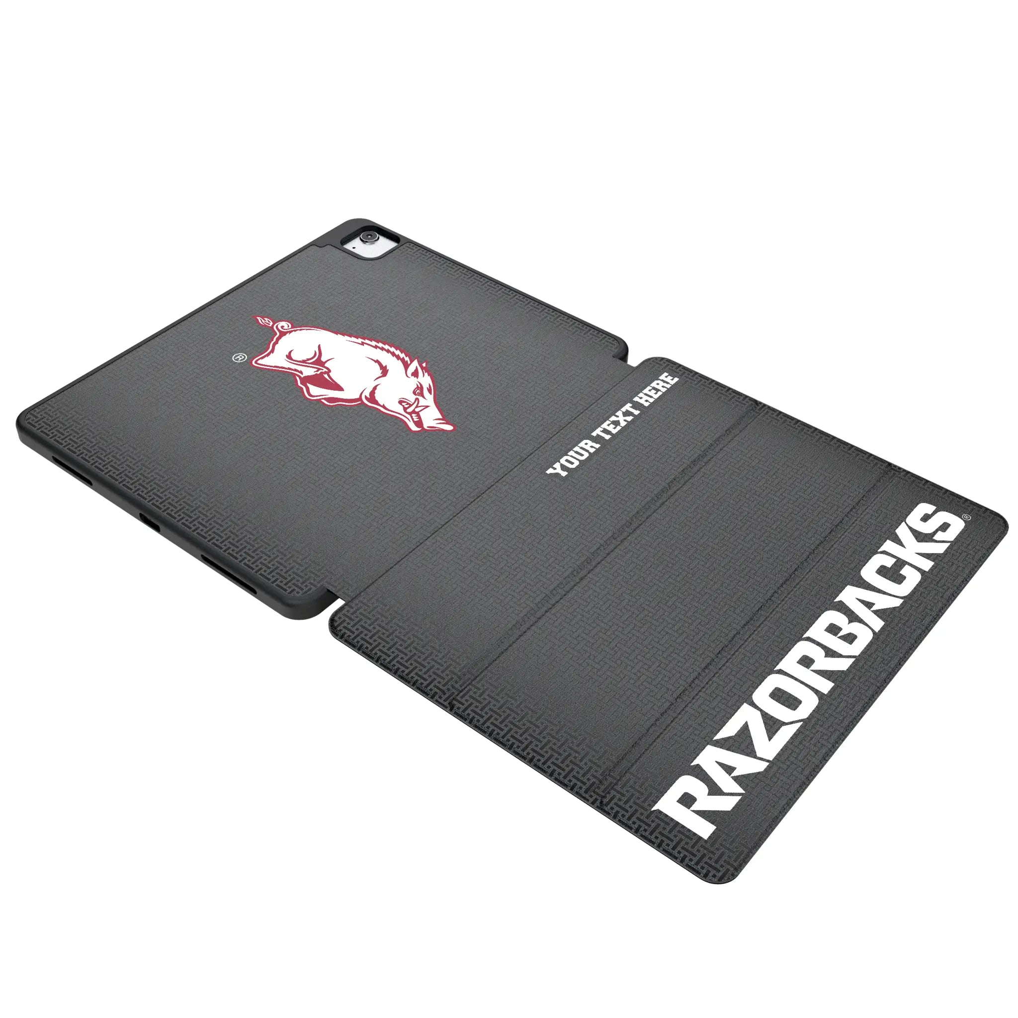 University of Arkansas Fayetteville Razorbacks Personalized Linen iPad Tablet Case for Apple iPad