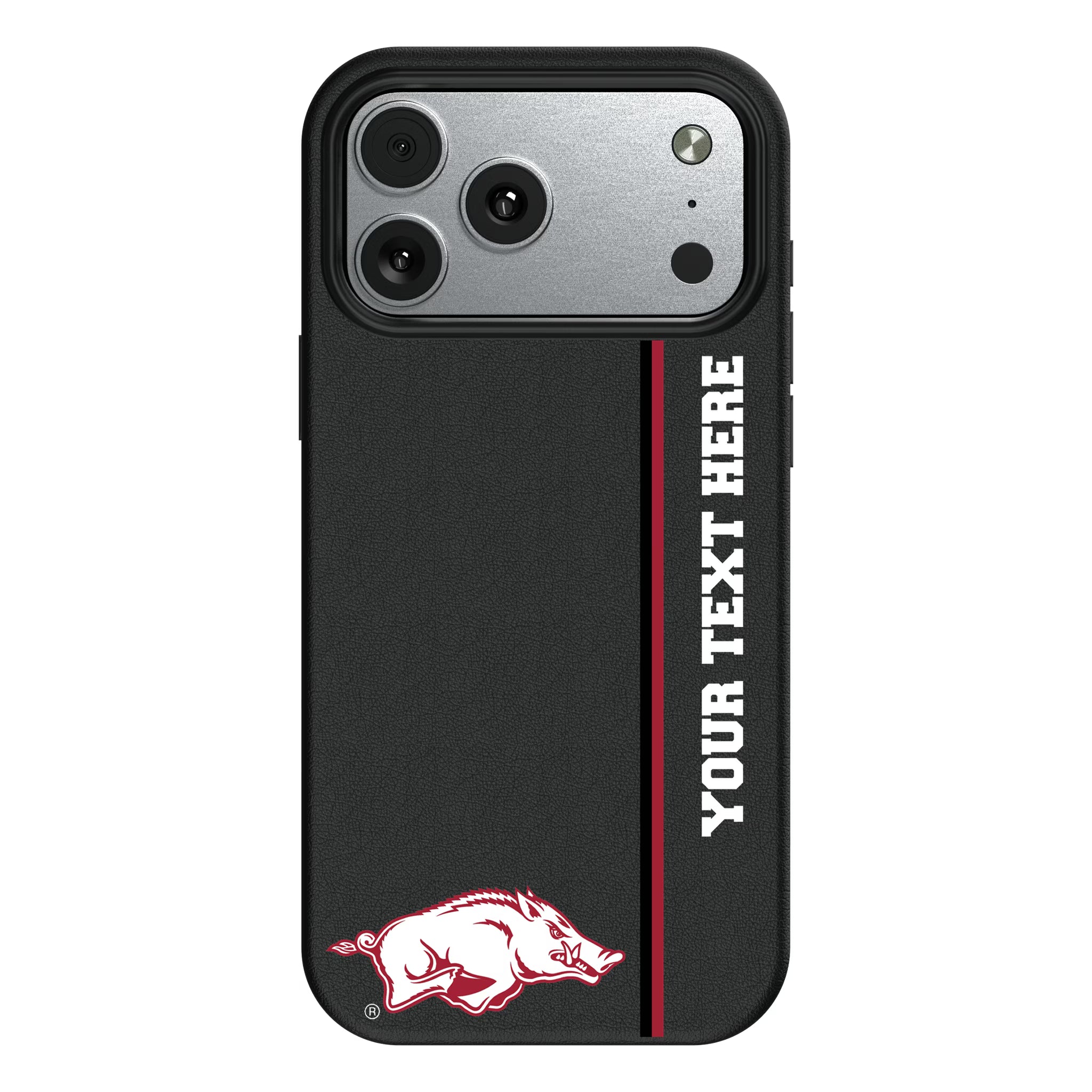 University of Arkansas Fayetteville Razorbacks Personalized Sidebard iPhone MagSafe Compatible Phone Case for Apple iPhone#Device_iPhone 17 Pro Max