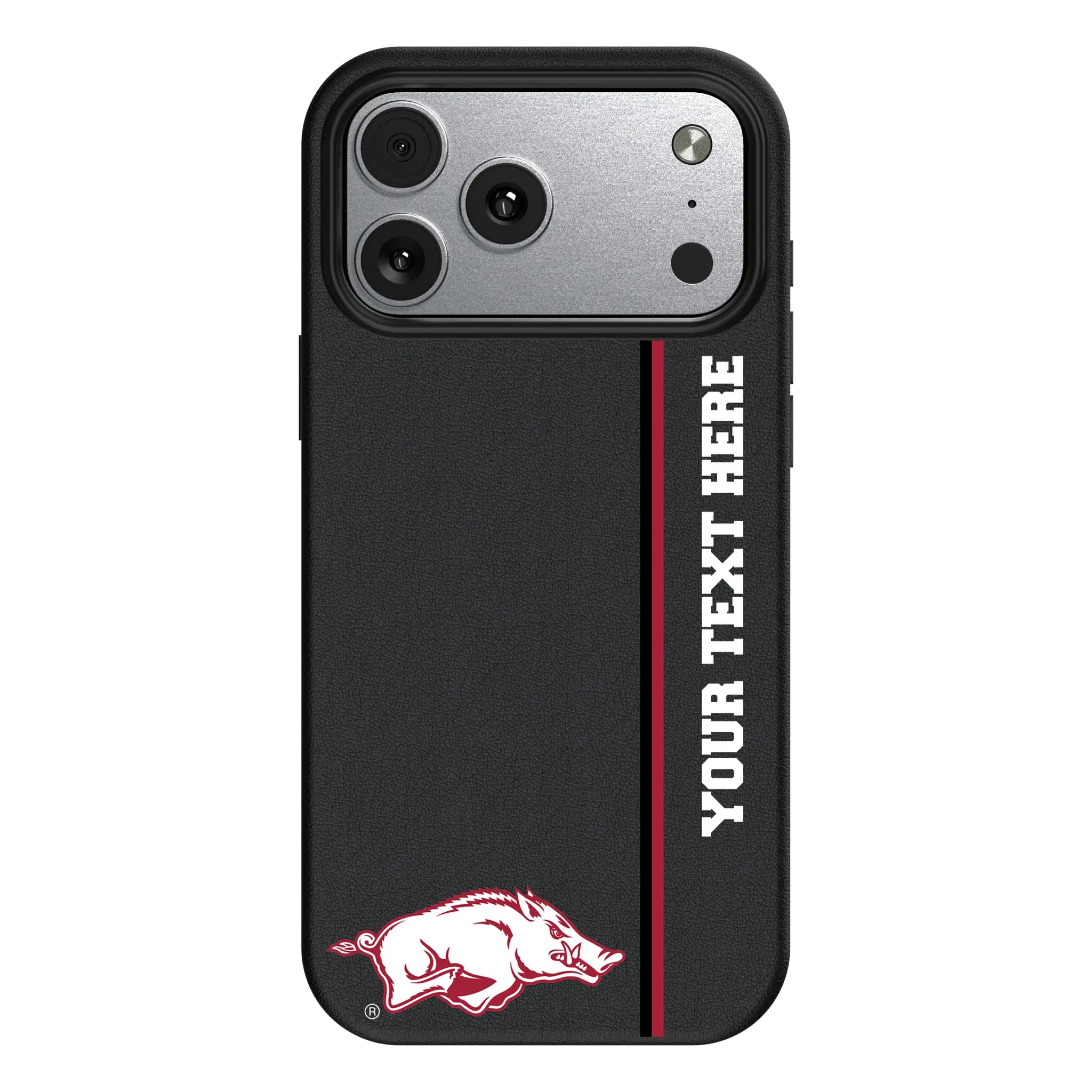 University of Arkansas Fayetteville Razorbacks Personalized Sidebard iPhone MagSafe Compatible Phone Case for Apple iPhone#Device_iPhone 17 Pro Max