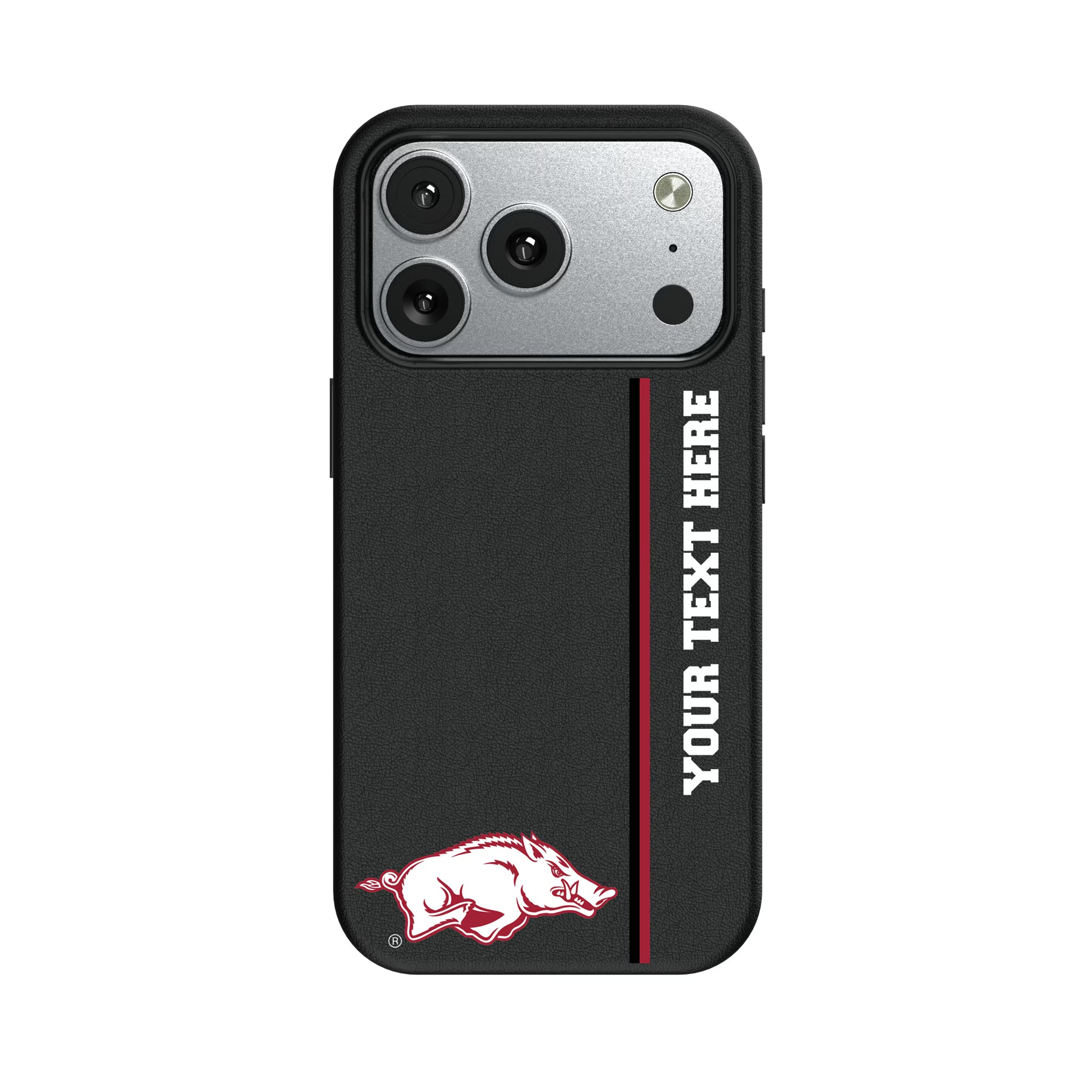 University of Arkansas Fayetteville Razorbacks Personalized Sidebard iPhone MagSafe Compatible Phone Case for Apple iPhone#Device_iPhone 17 Pro