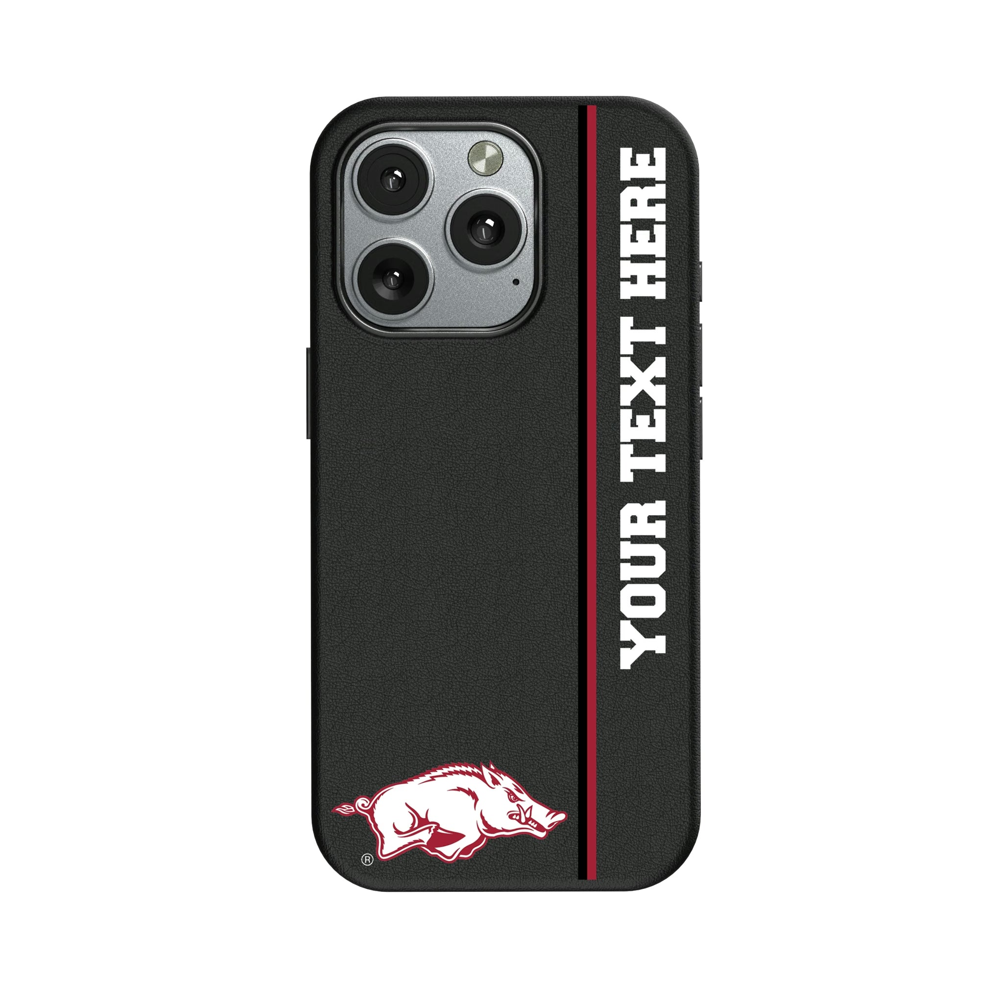 University of Arkansas Fayetteville Razorbacks Personalized Sidebard iPhone MagSafe Compatible Phone Case for Apple iPhone