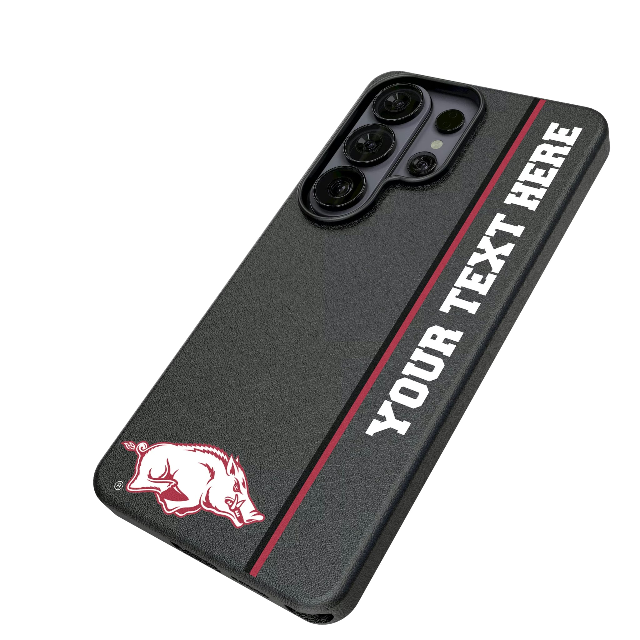 University of Arkansas Fayetteville Razorbacks Personalized Sidebard Galaxy MagSafe Compatible Phone Case for Samsung Galaxy - Isometric View