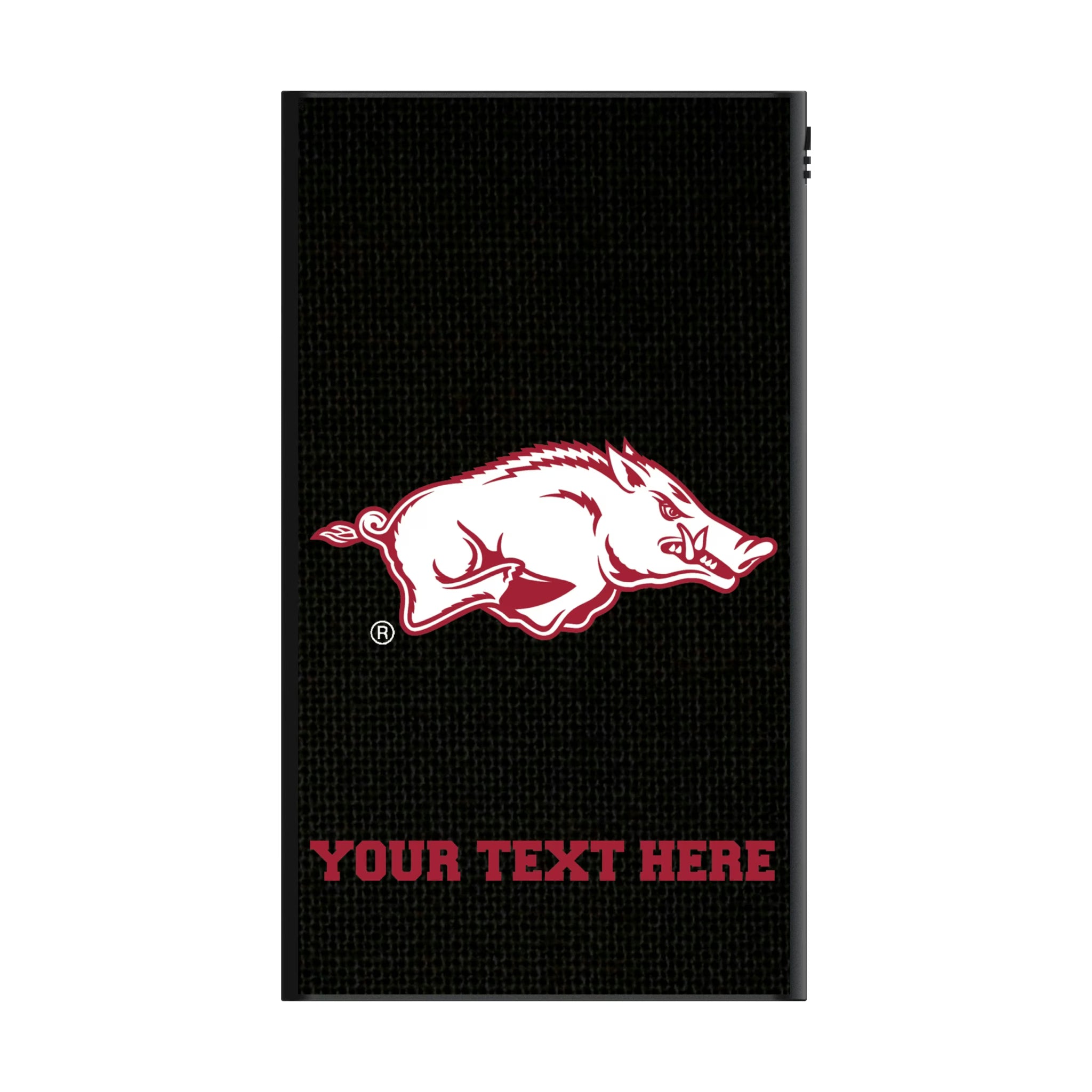 University of Arkansas Fayetteville Razorbacks Personalized Solid 5000mAh Flat Powerbank