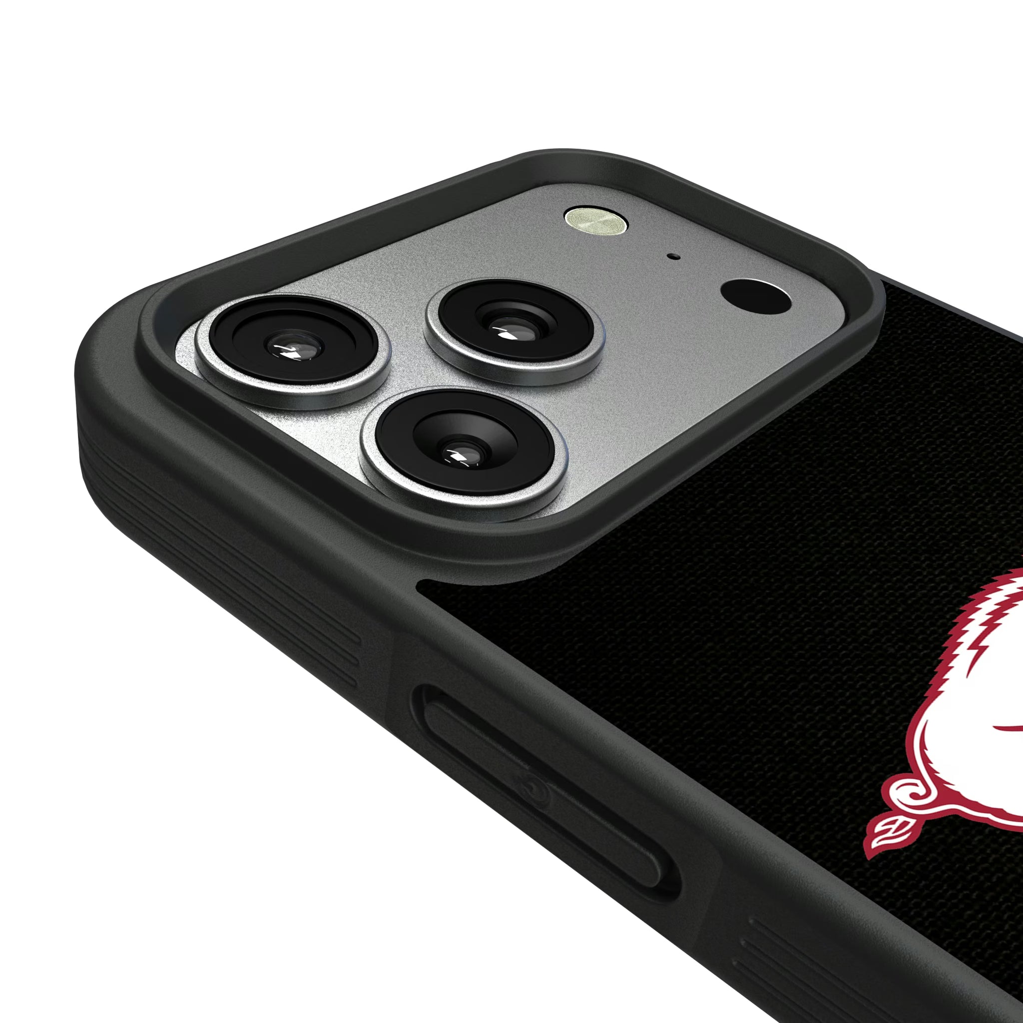 University of Arkansas Fayetteville Razorbacks Personalized Stripe iPhone Bump Phone Case for Apple iPhone - Detail#Device_iPhone 17 Pro