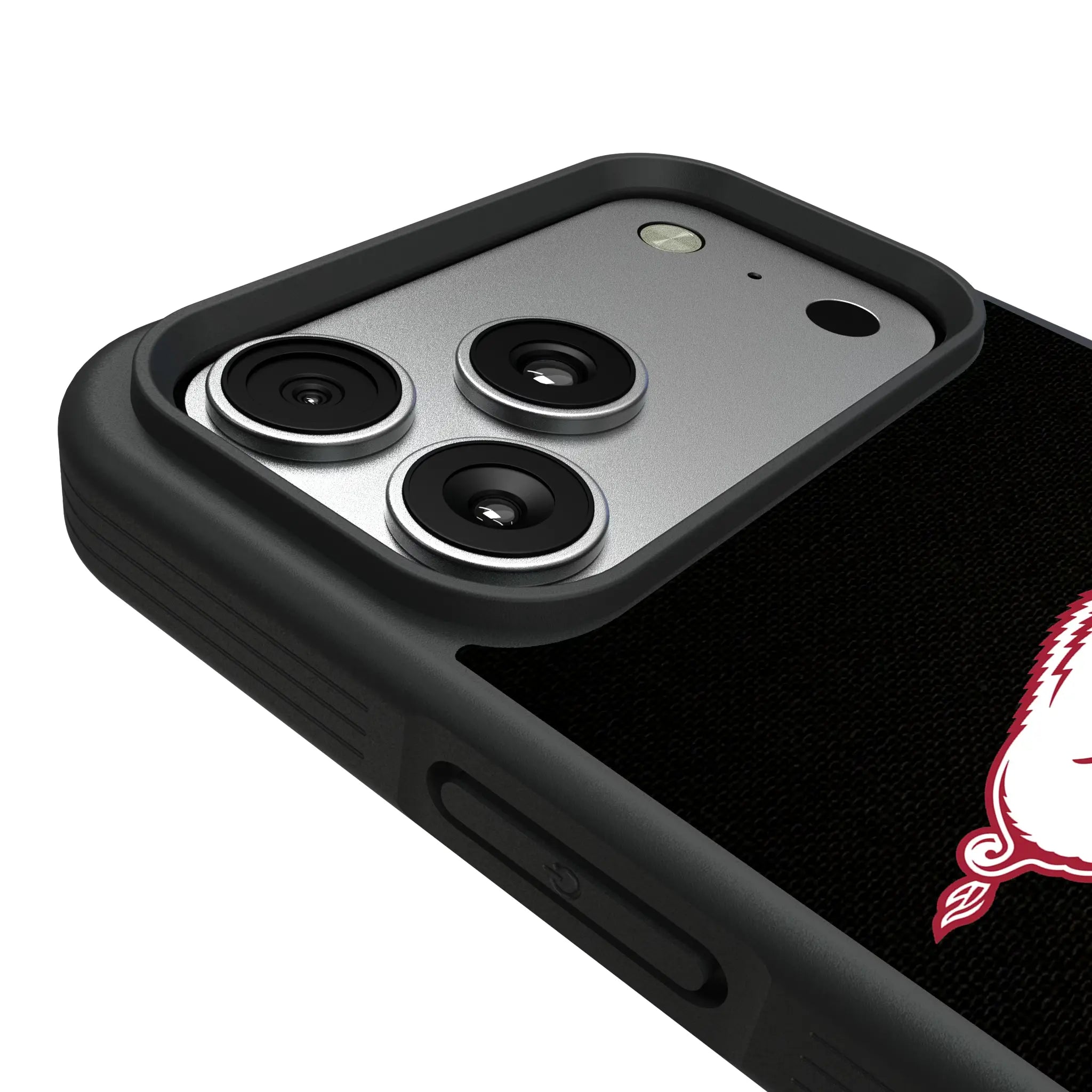 University of Arkansas Fayetteville Razorbacks Personalized Stripe iPhone Bump Phone Case for Apple iPhone - Detail#Device_iPhone 17 Pro Max