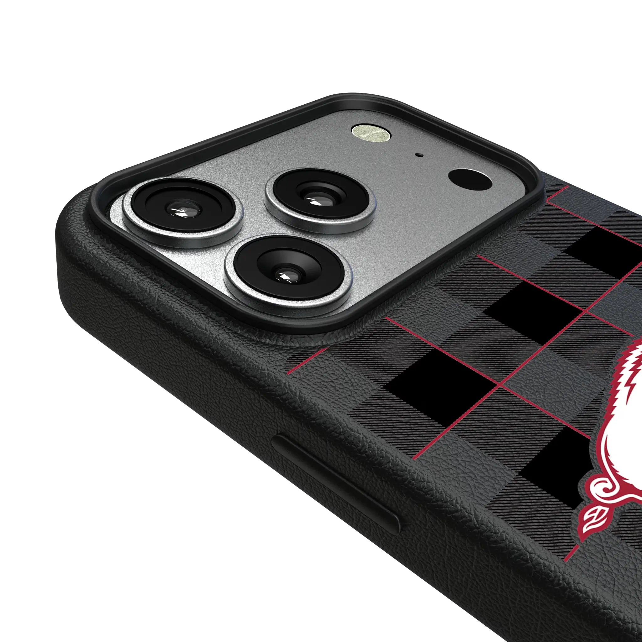University of Arkansas Fayetteville Razorbacks Plaid iPhone MagSafe Compatible Phone Case for Apple iPhone - Detail#Device_iPhone 17 Pro