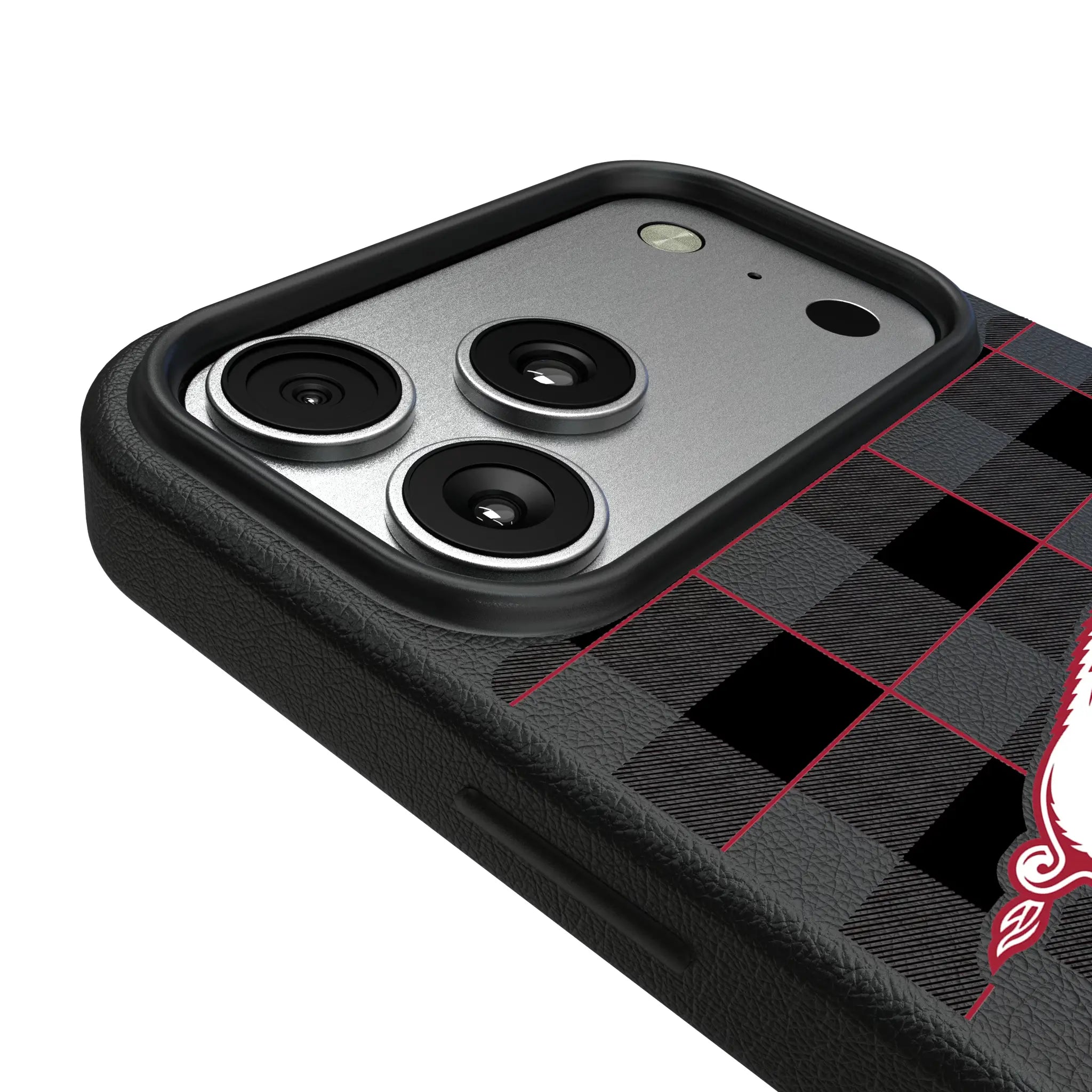 University of Arkansas Fayetteville Razorbacks Plaid iPhone MagSafe Compatible Phone Case for Apple iPhone - Detail#Device_iPhone 17 Pro Max
