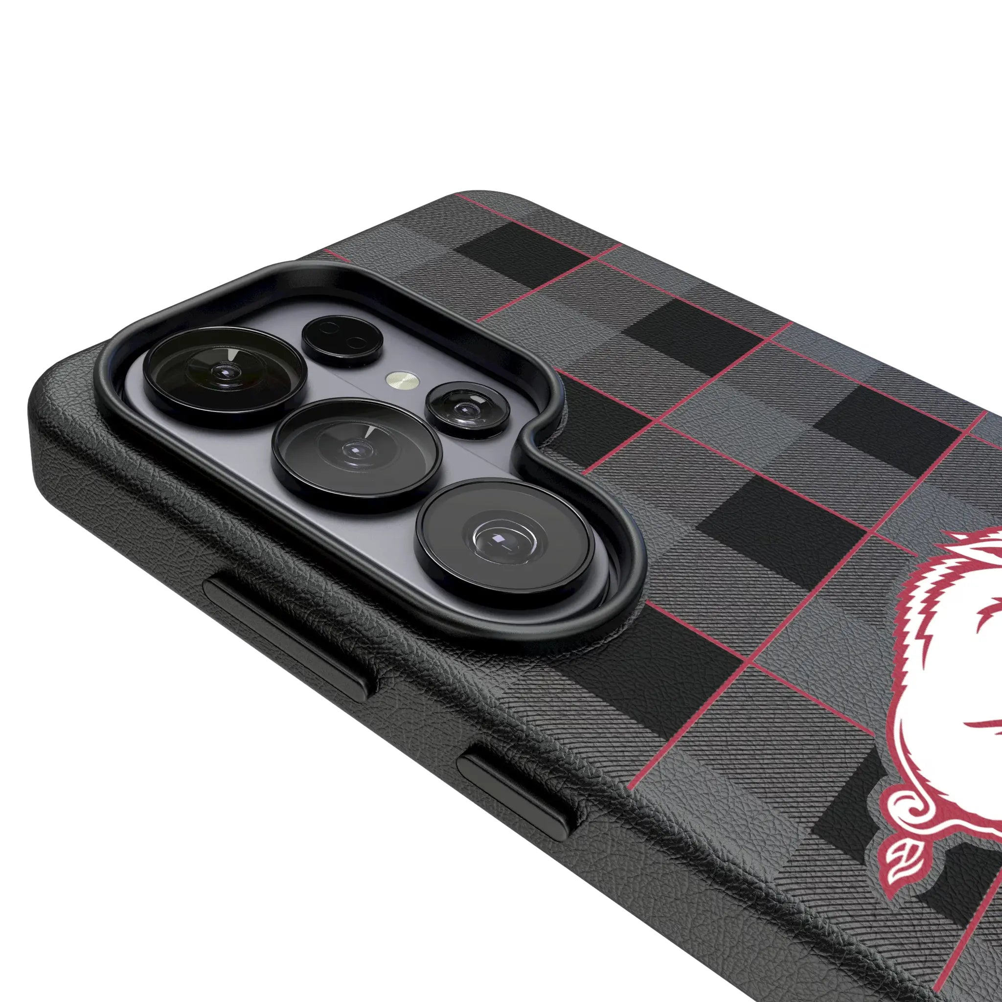 University of Arkansas Fayetteville Razorbacks Plaid Galaxy MagSafe Compatible Phone Case for Samsung Galaxy - Detail#Device_Galaxy S26 Ultra