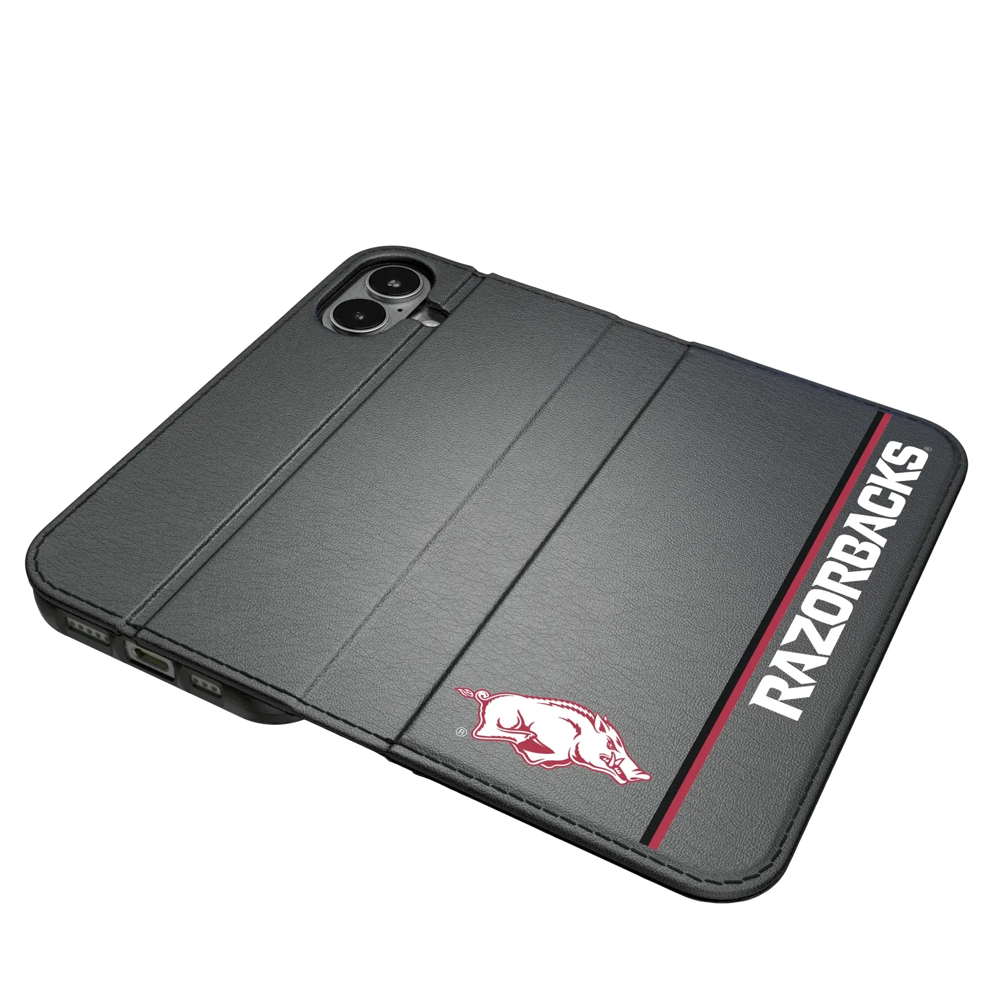 University of Arkansas Fayetteville Razorbacks Sidebar iPhone Folio Phone Case for Apple iPhone#Device_iPhone 17