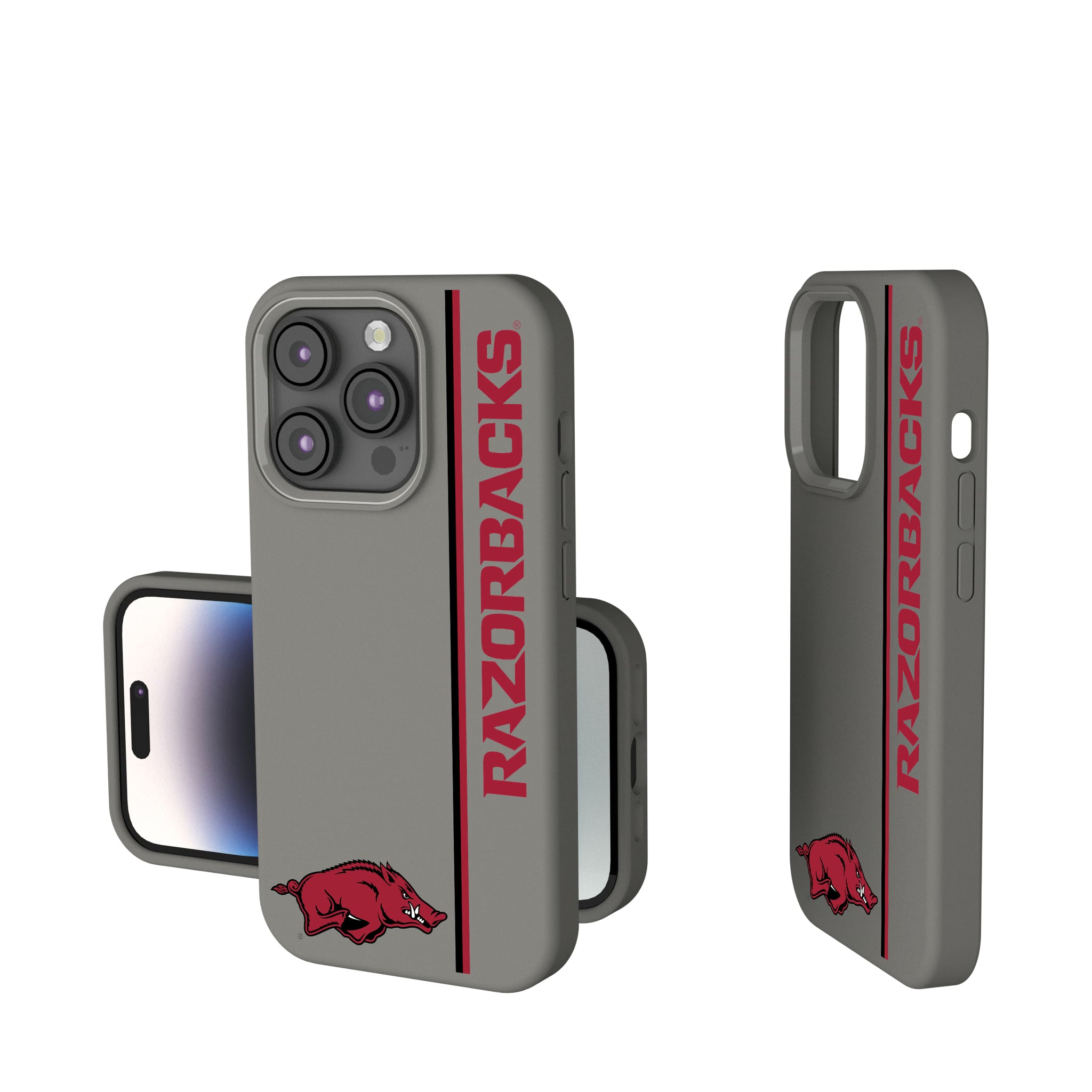 University of Arkansas Fayetteville Razorbacks Sidebar iPhone Soft Touch Phone Case for Apple iPhone