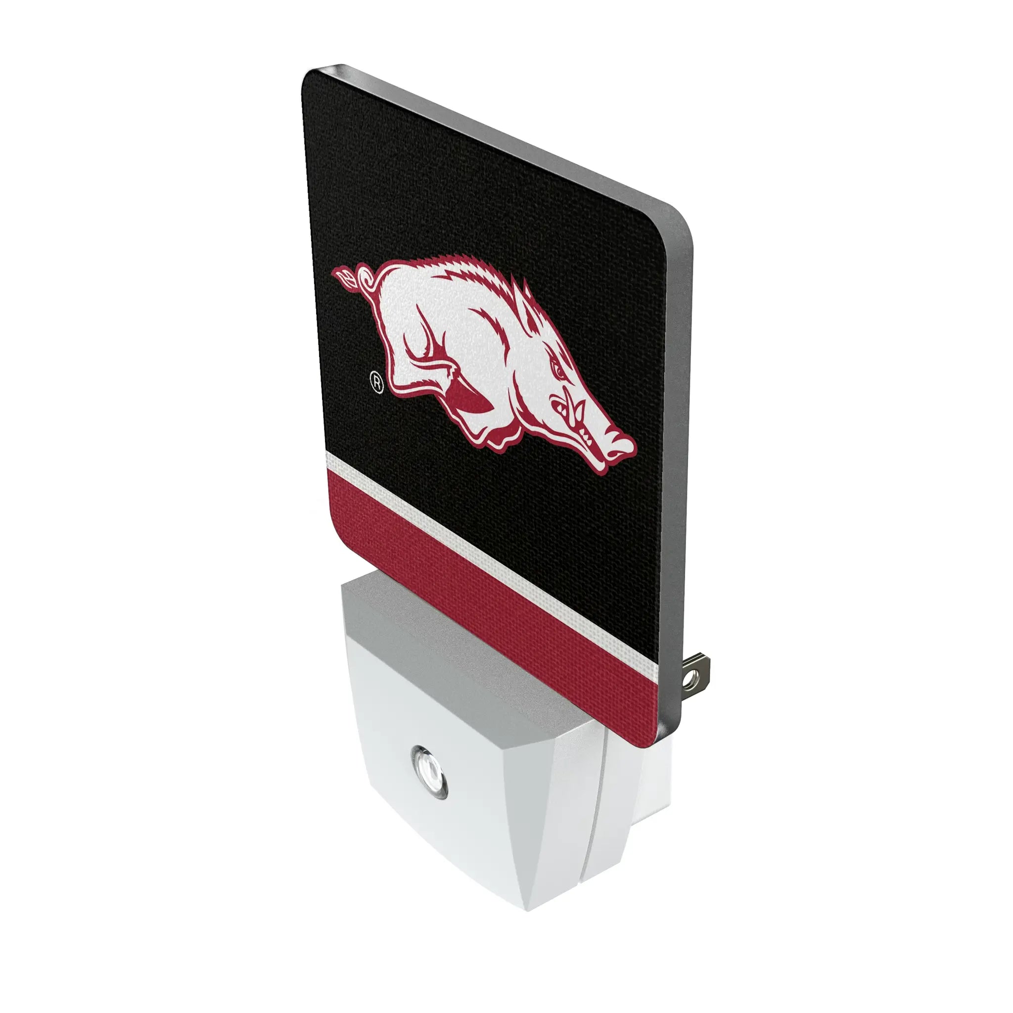 University of Arkansas Fayetteville Razorbacks Stripe Night Light 2-Pack - Isometric View