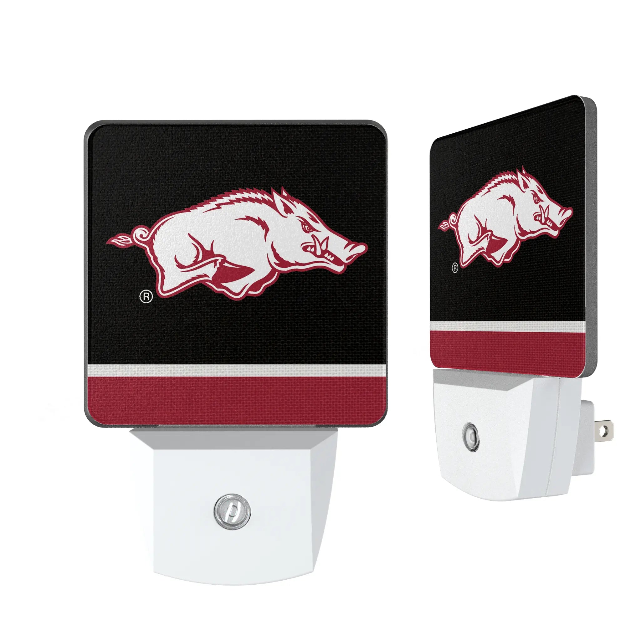 University of Arkansas Fayetteville Razorbacks Stripe Night Light 2-Pack