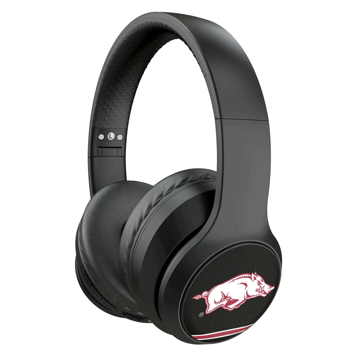 University of Arkansas Fayetteville Razorbacks Stripe Wireless Over-Ear Headphones With Case