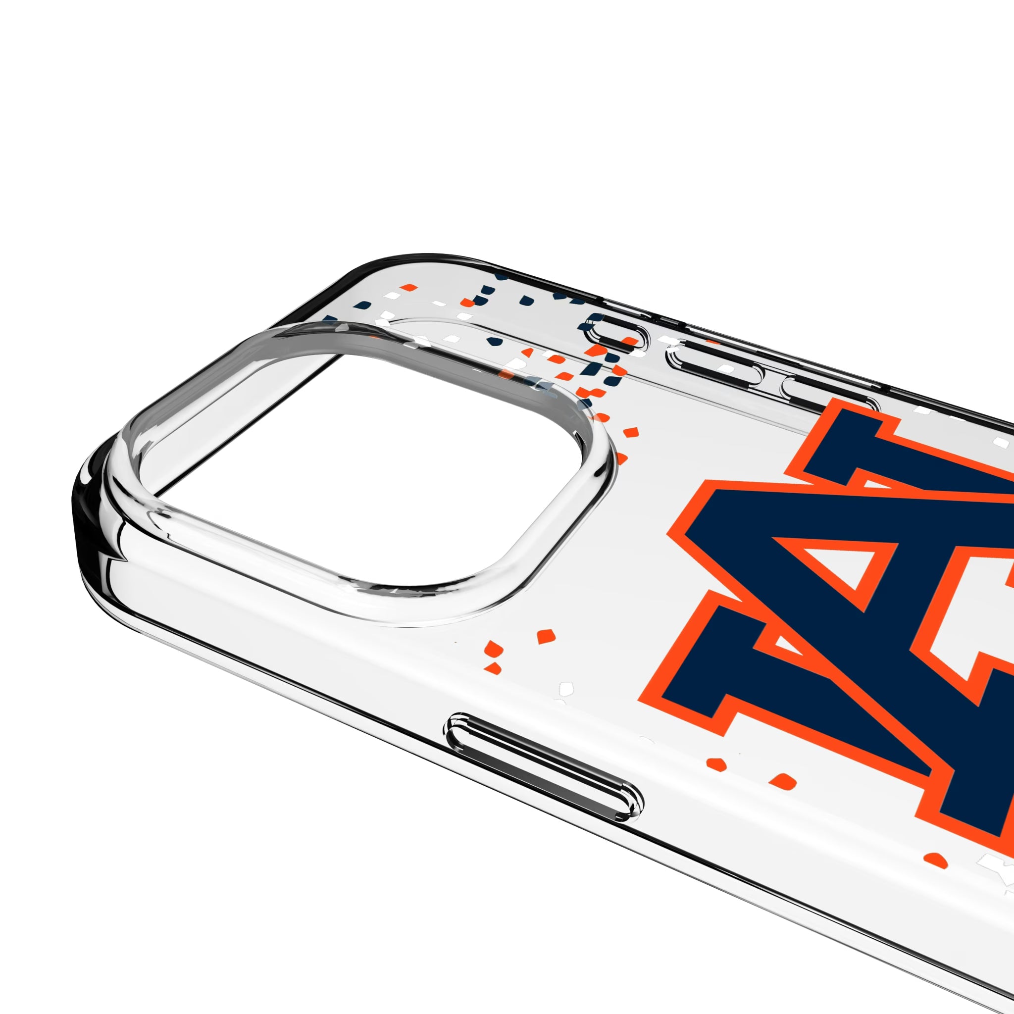 University of Auburn Tigers Confetti iPhone Clear Phone Case for Apple iPhone - Detail