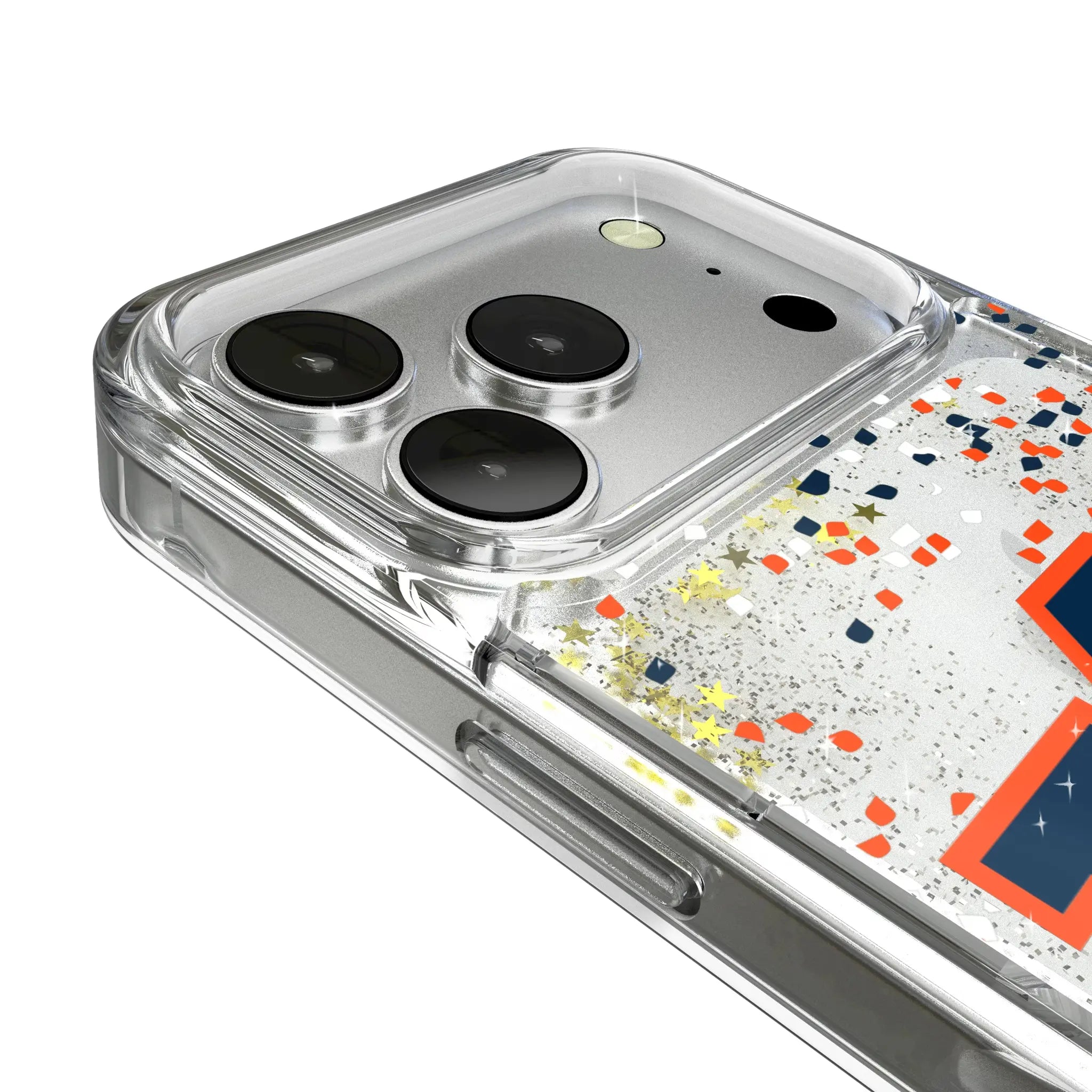 University of Auburn Tigers Confetti iPhone Glitter Phone Case for Apple iPhone - Detail
