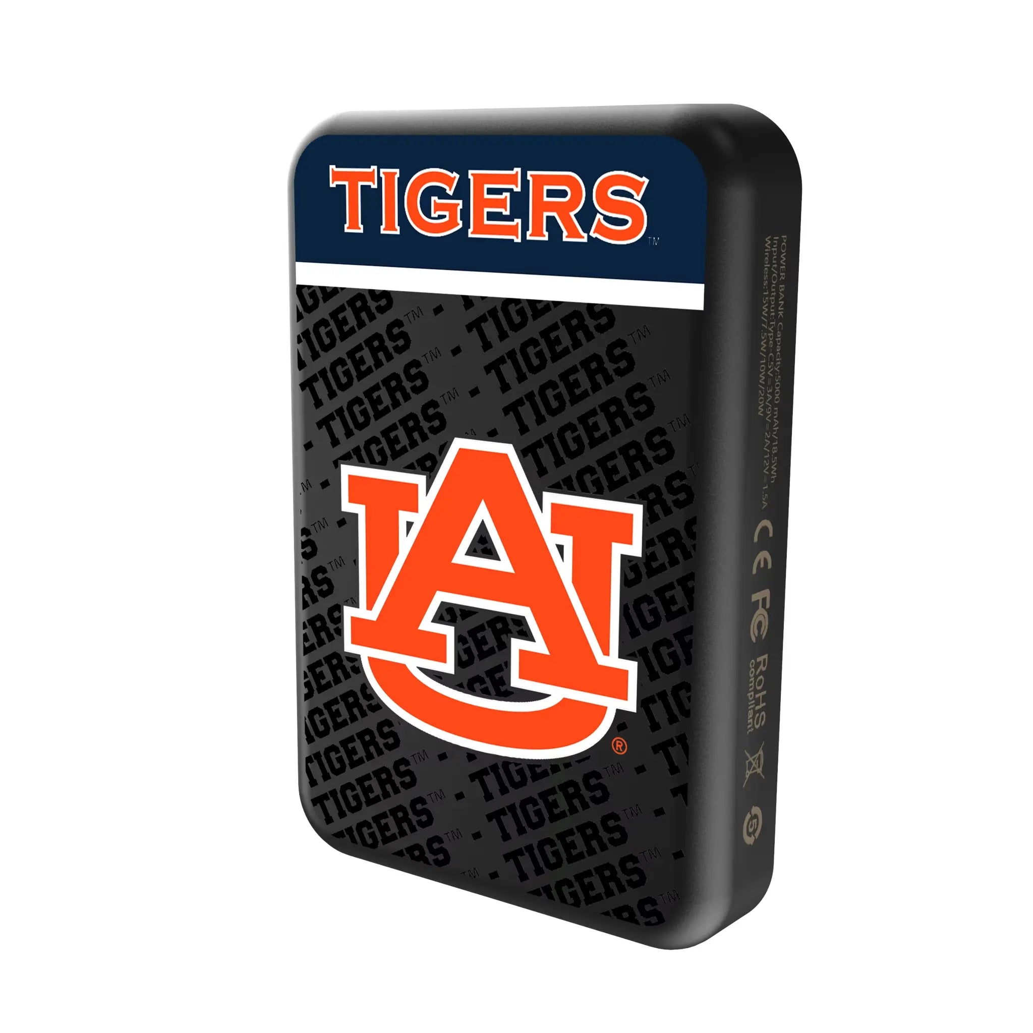 University of Auburn Tigers Endzone Plus Wireless Mag Power Bank