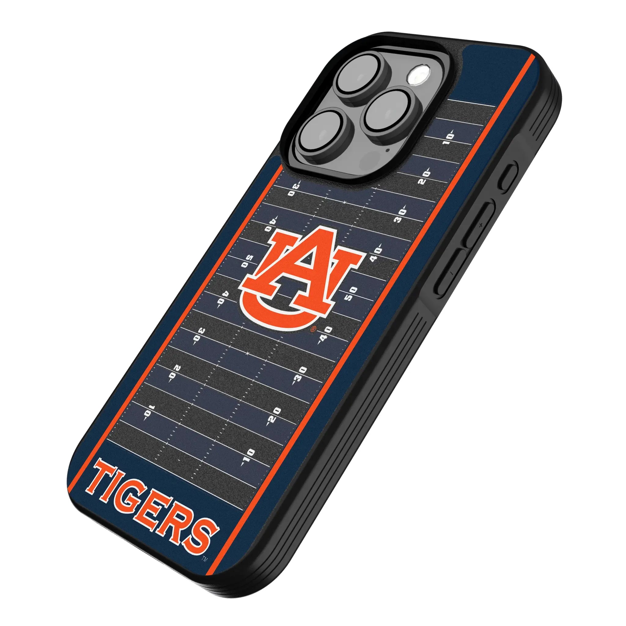 University of Auburn Tigers Field iPhone Bump Phone Case for Apple iPhone - Isometric View