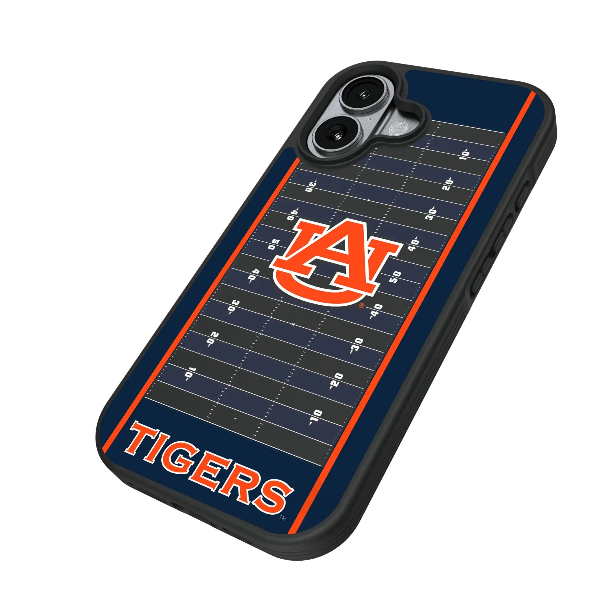 University of Auburn Tigers Field iPhone Bump Phone Case for Apple iPhone - Isometric View#Device_iPhone 17