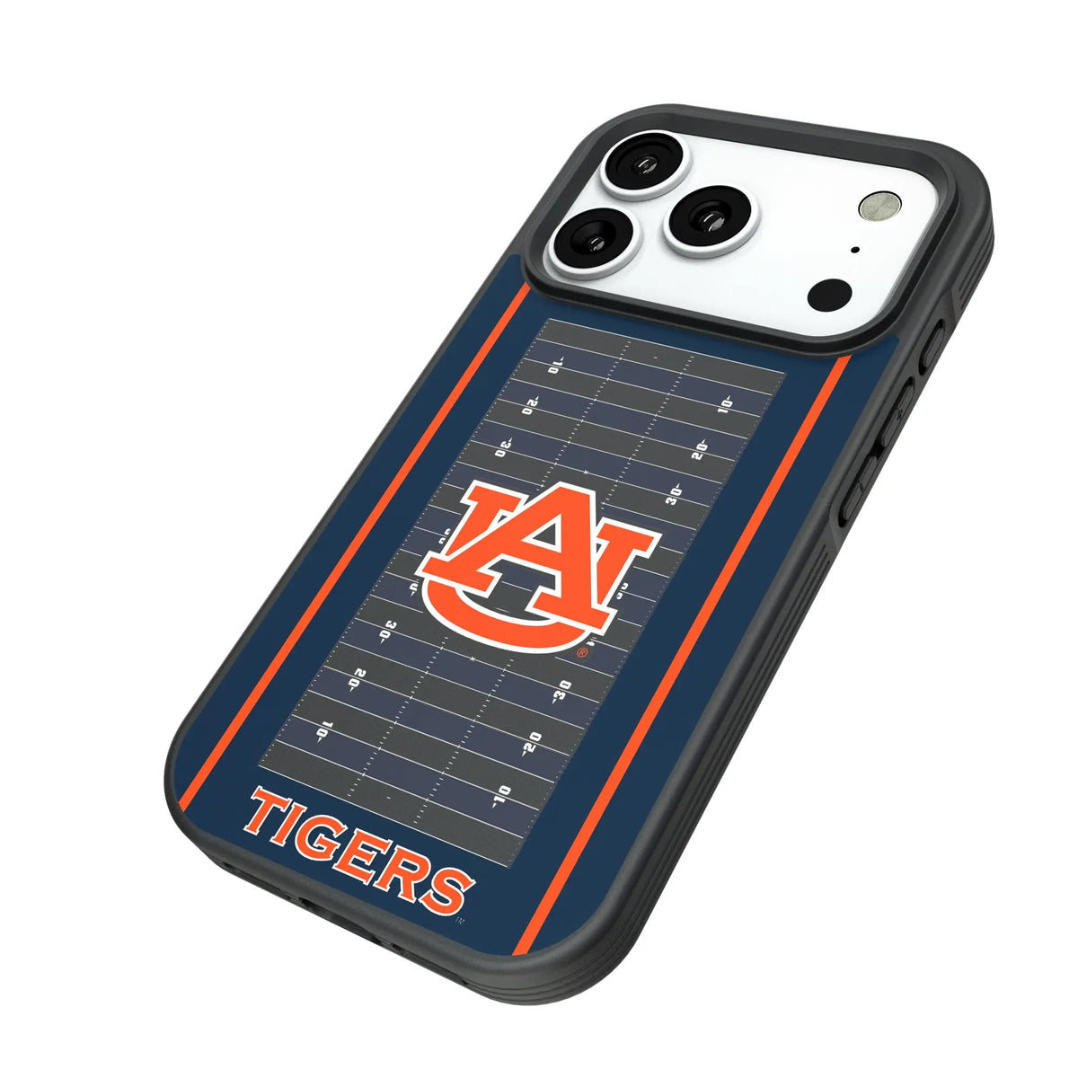 University of Auburn Tigers Field iPhone Bump Phone Case for Apple iPhone - Isometric View#Device_iPhone 18 Pro