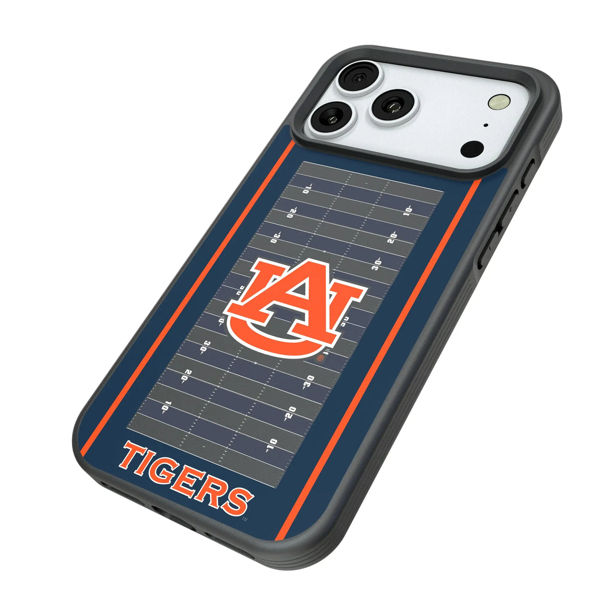 University of Auburn Tigers Field iPhone Bump Phone Case for Apple iPhone - Isometric View#Device_iPhone 18 Pro Max