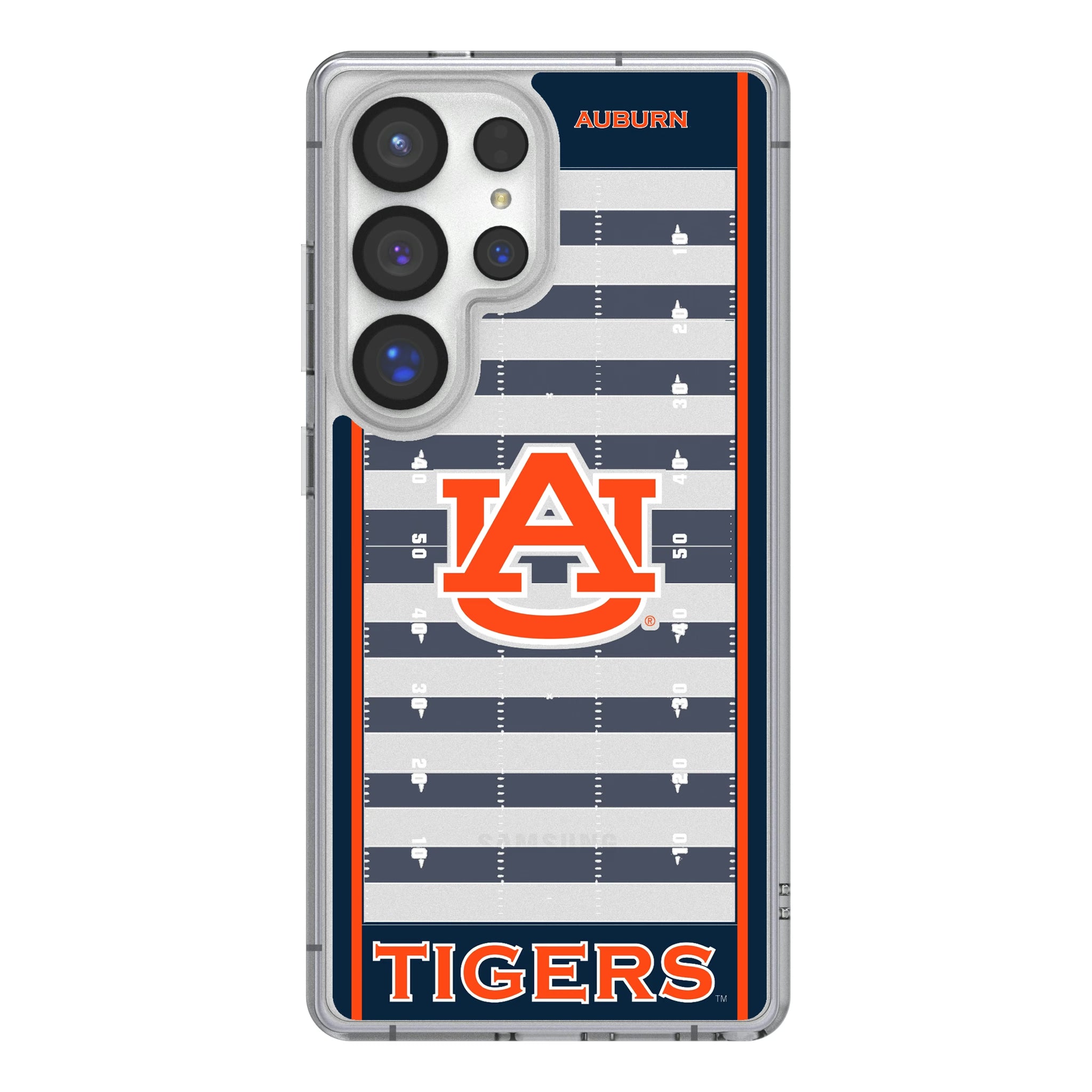 University of Auburn Tigers Field Galaxy Clear Phone Case for Samsung Galaxy