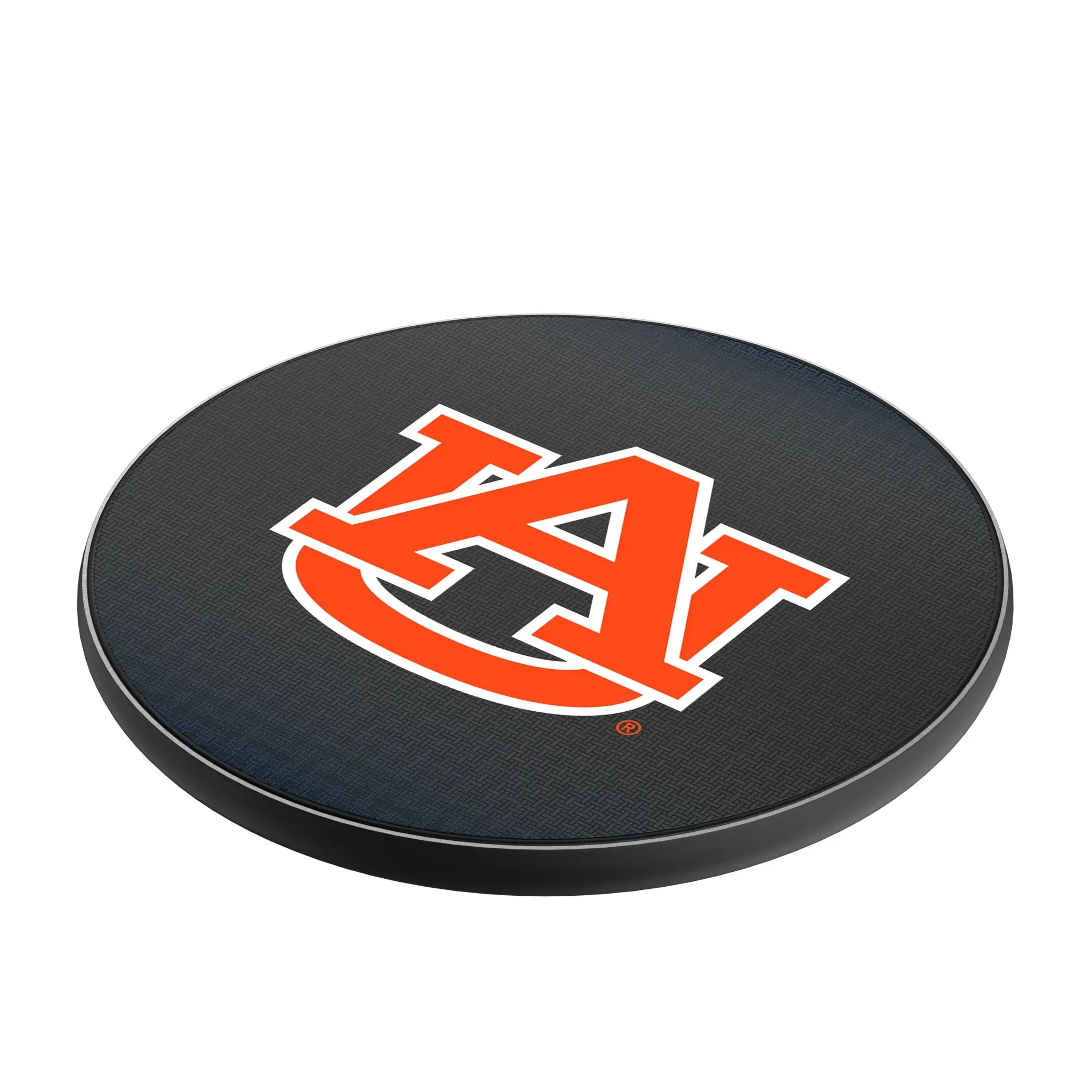 University of Auburn Tigers Linen 15-Watt Wireless Charger - Isometric View