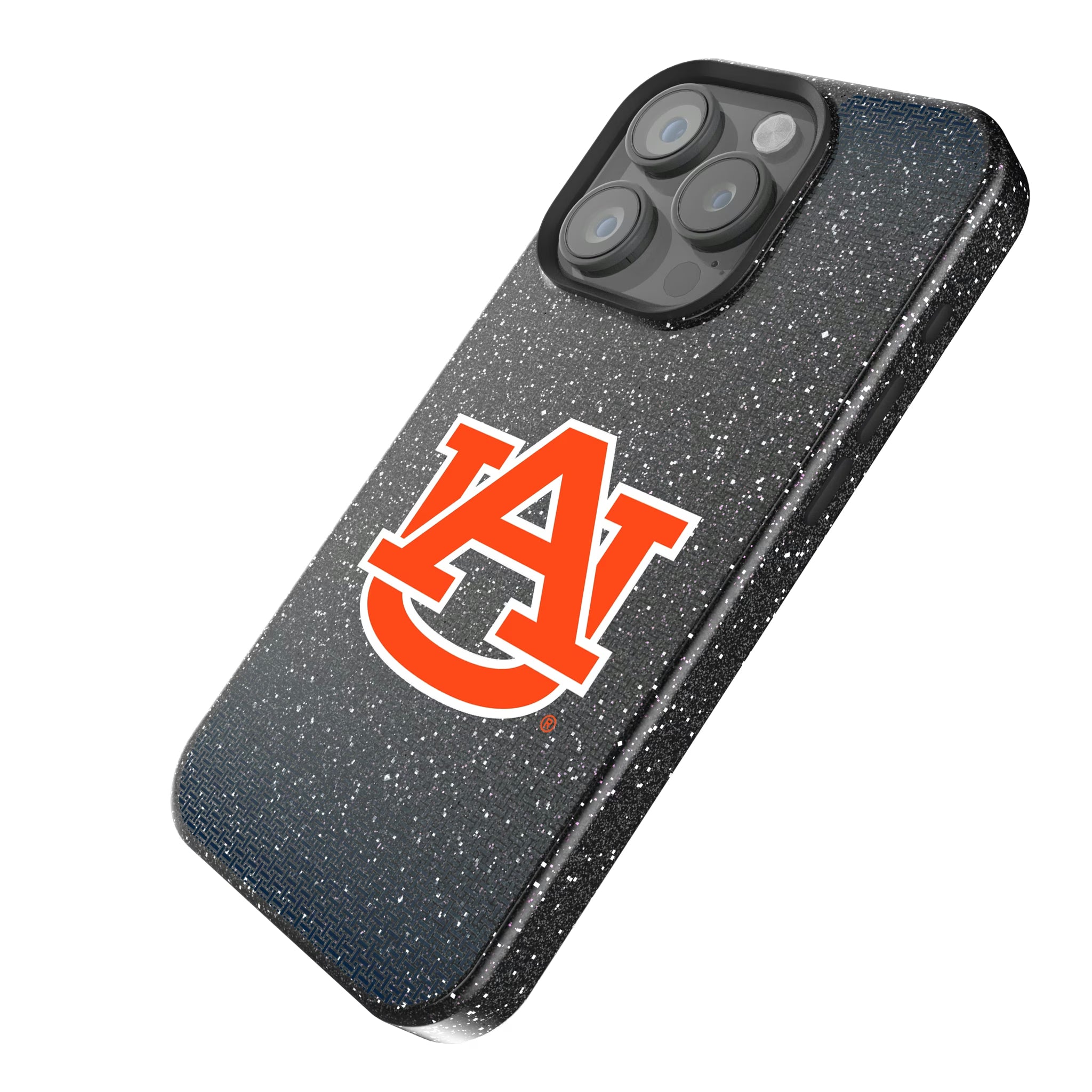 University of Auburn Tigers Linen iPhone Bling Phone Case for Apple iPhone - Isometric View