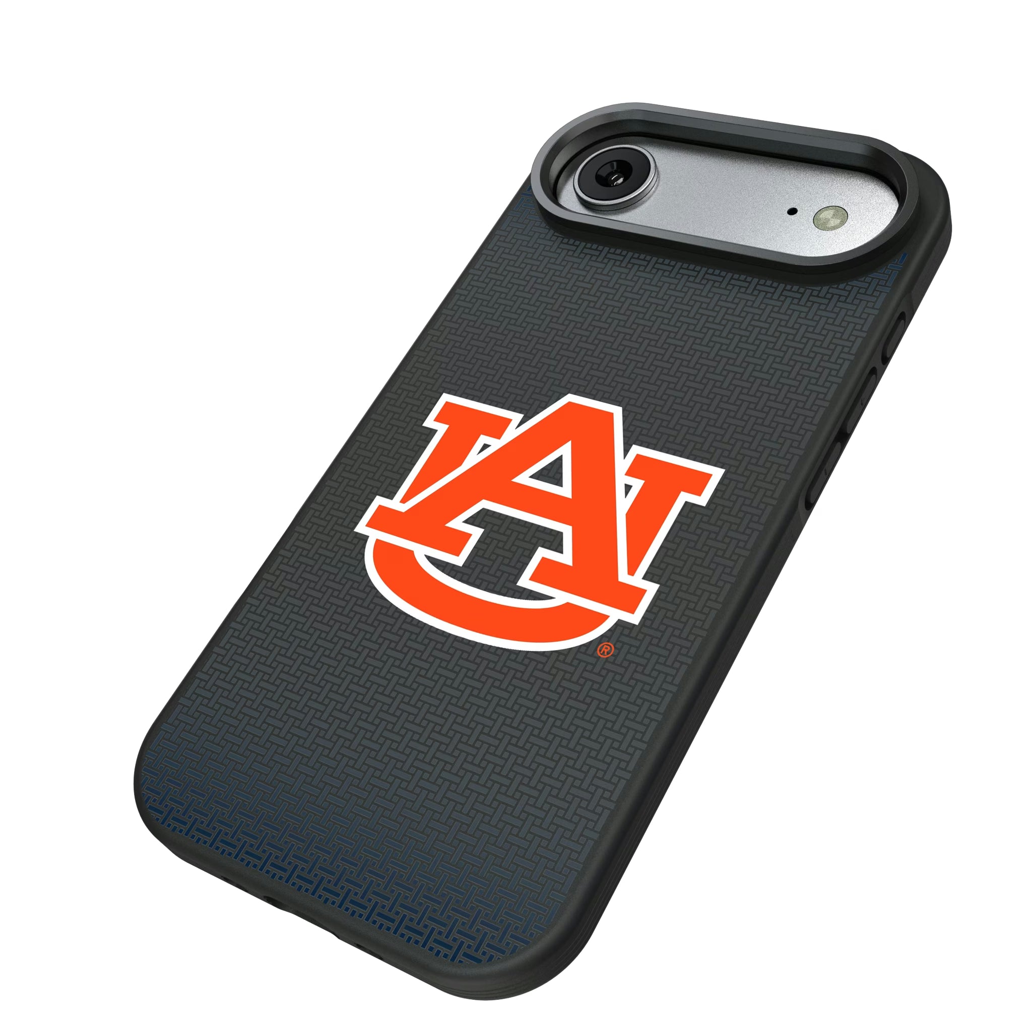 University of Auburn Tigers Linen iPhone Bump Phone Case for Apple iPhone - Isometric View#Device_iPhone Air