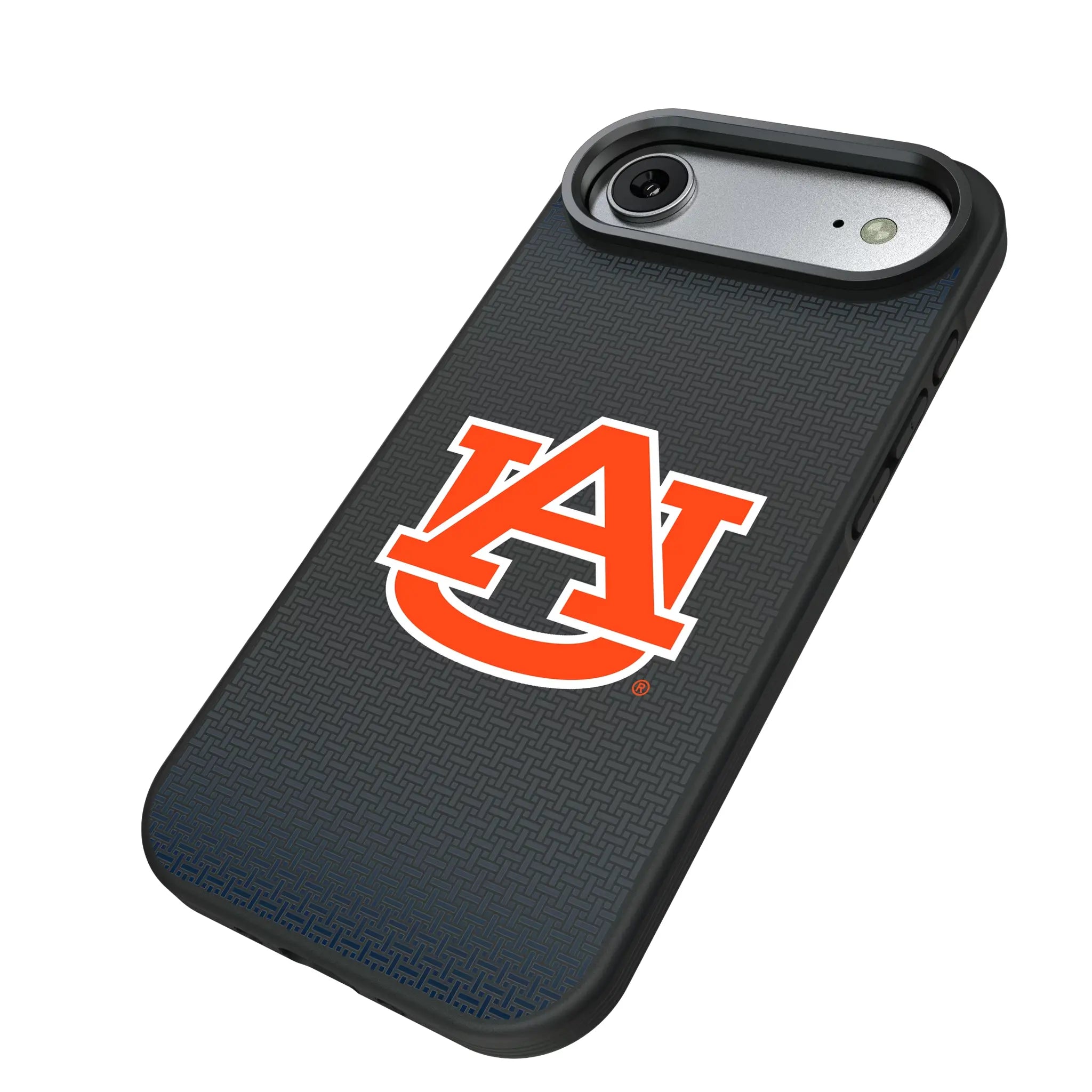 University of Auburn Tigers Linen iPhone Bump Phone Case for Apple iPhone - Isometric View#Device_iPhone Air