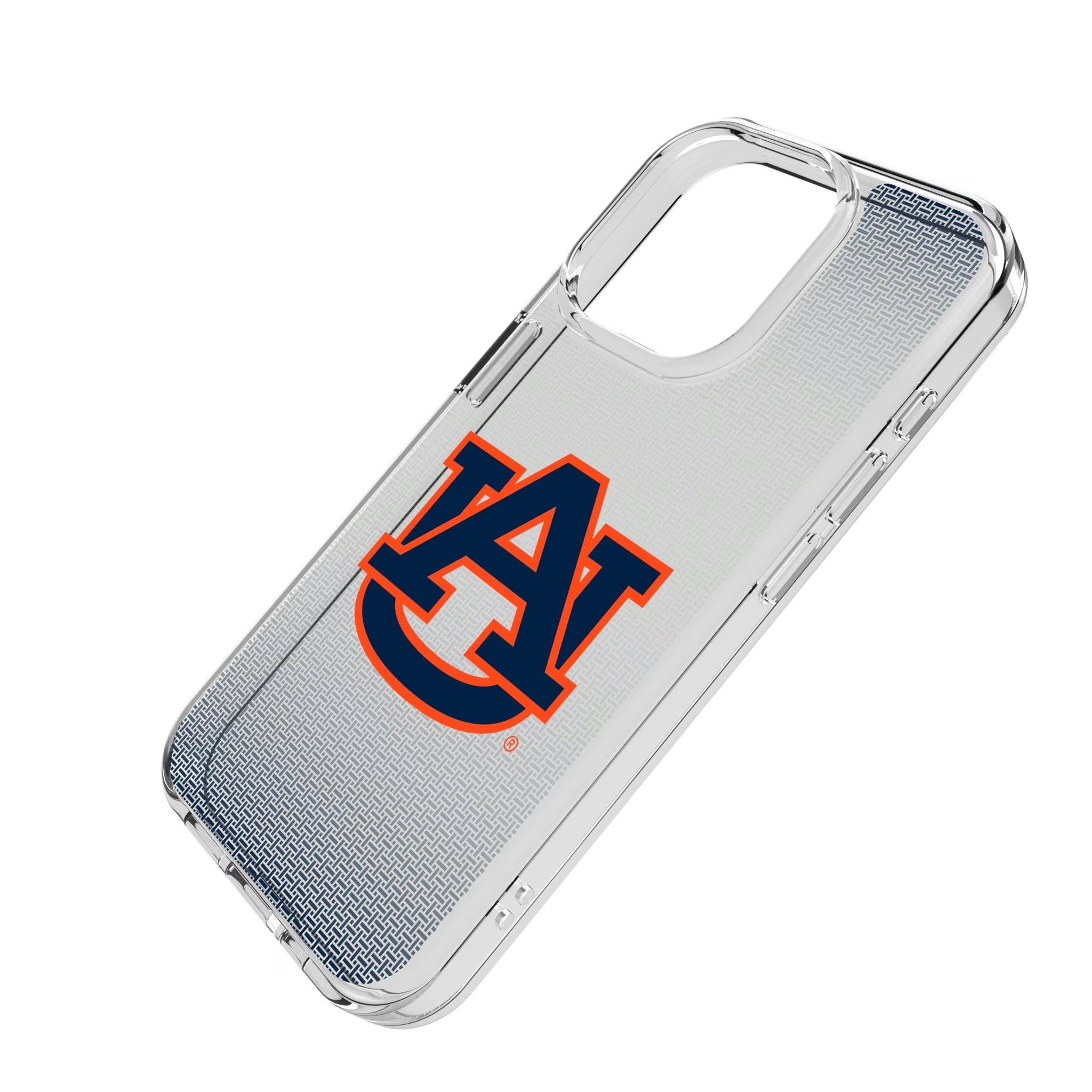 University of Auburn Tigers Linen iPhone Clear Phone Case for Apple iPhone - Isometric View
