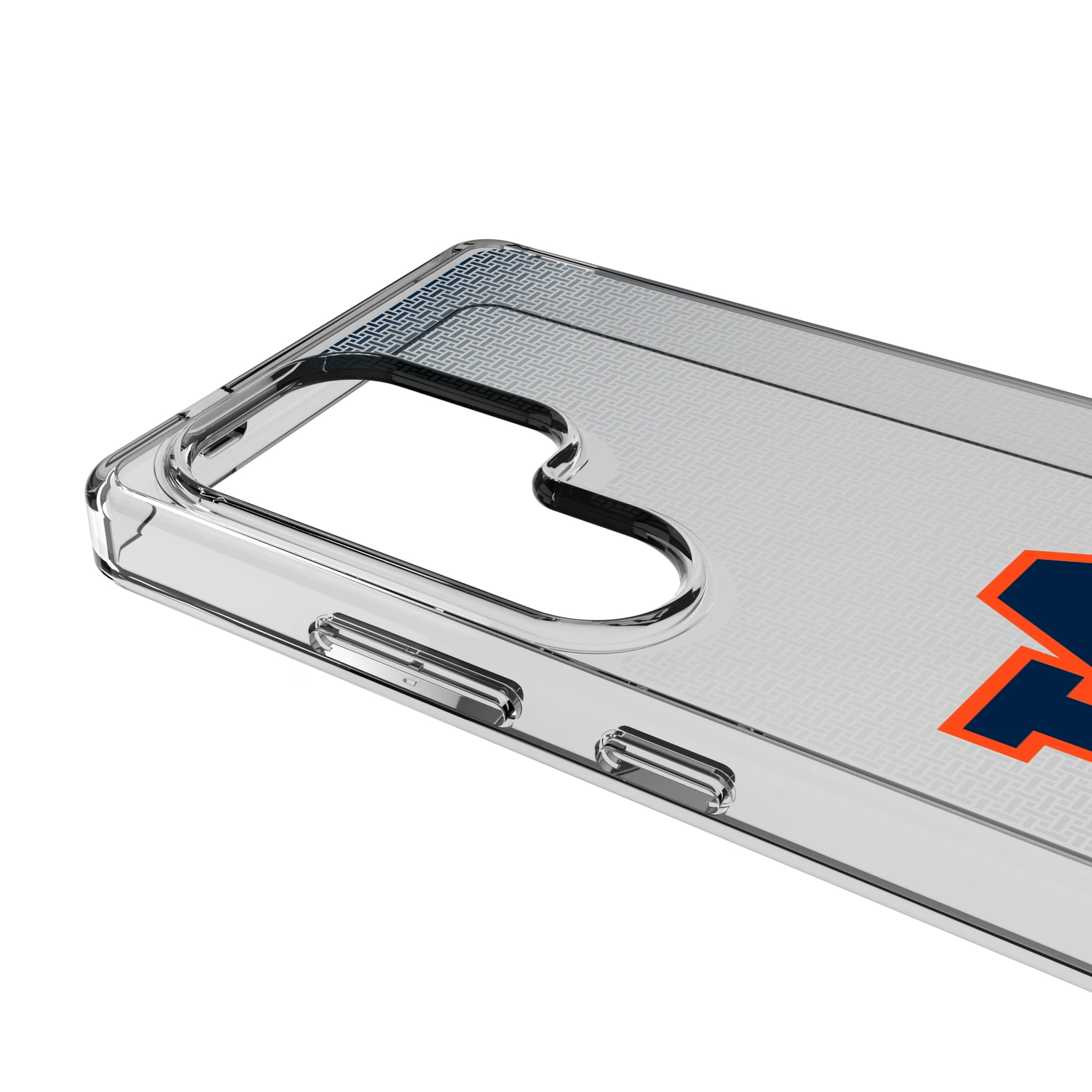 University of Auburn Tigers Linen Galaxy Clear Phone Case for Samsung Galaxy - Detail