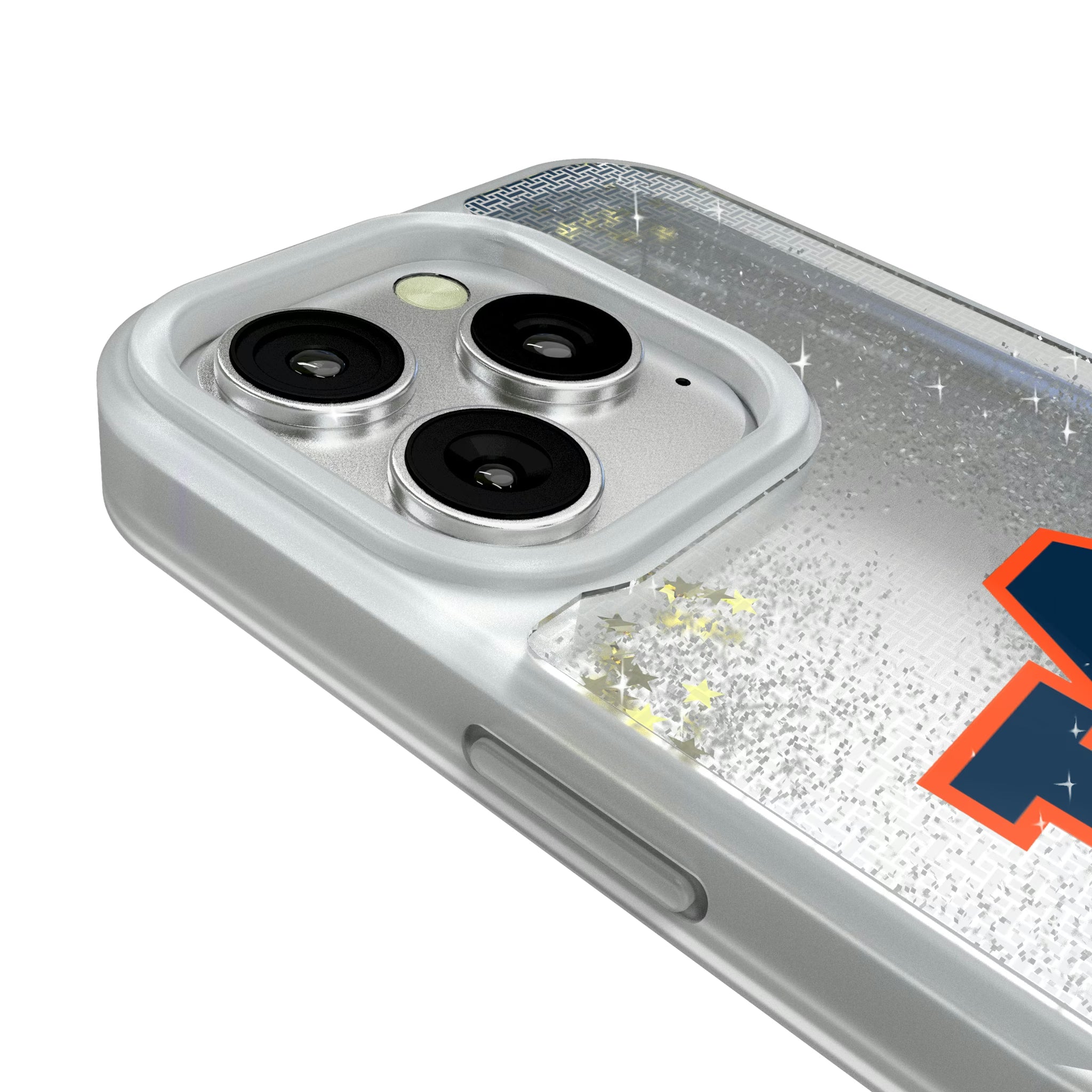 University of Auburn Tigers Linen iPhone Glitter Phone Case for Apple iPhone - Detail#Device_iPhone 16 Pro