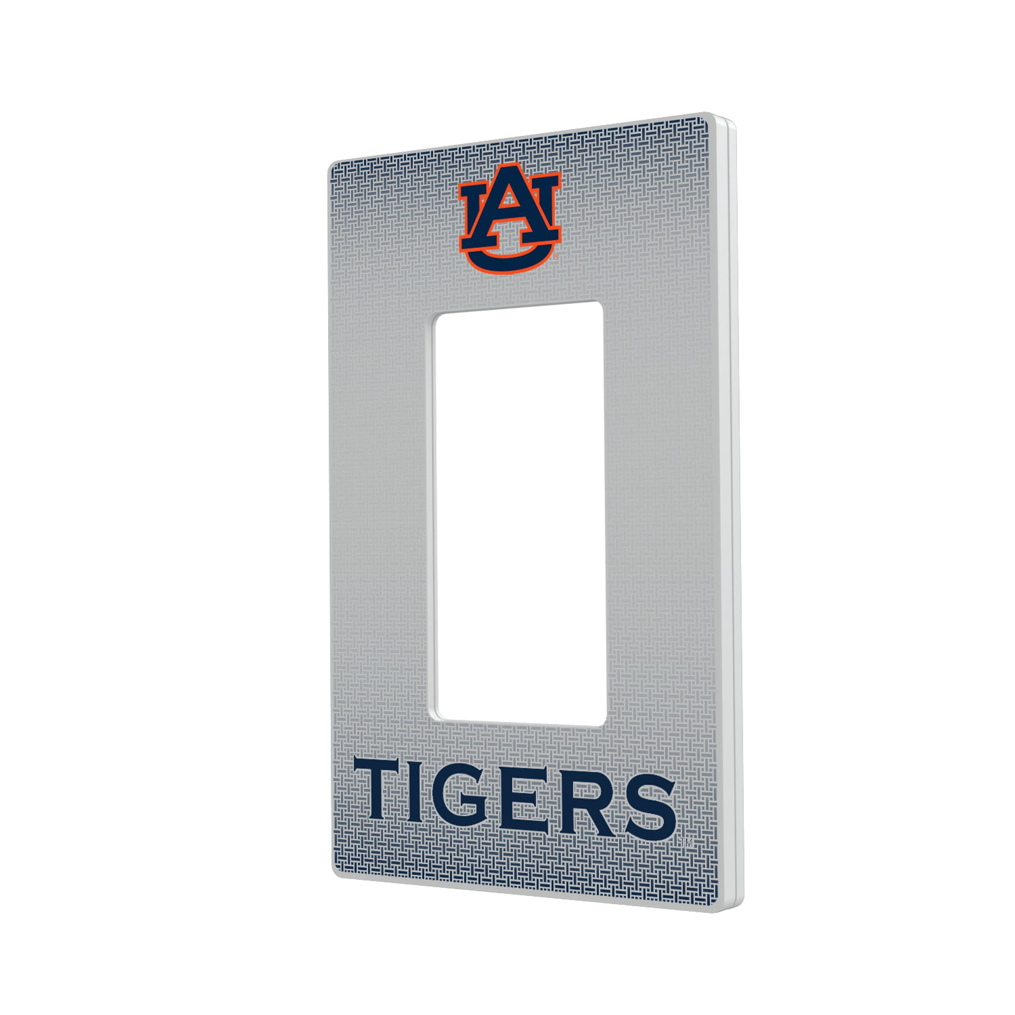University of Auburn Tigers Linen Hidden-Screw Light Switch Plate#Style_Single Rocker