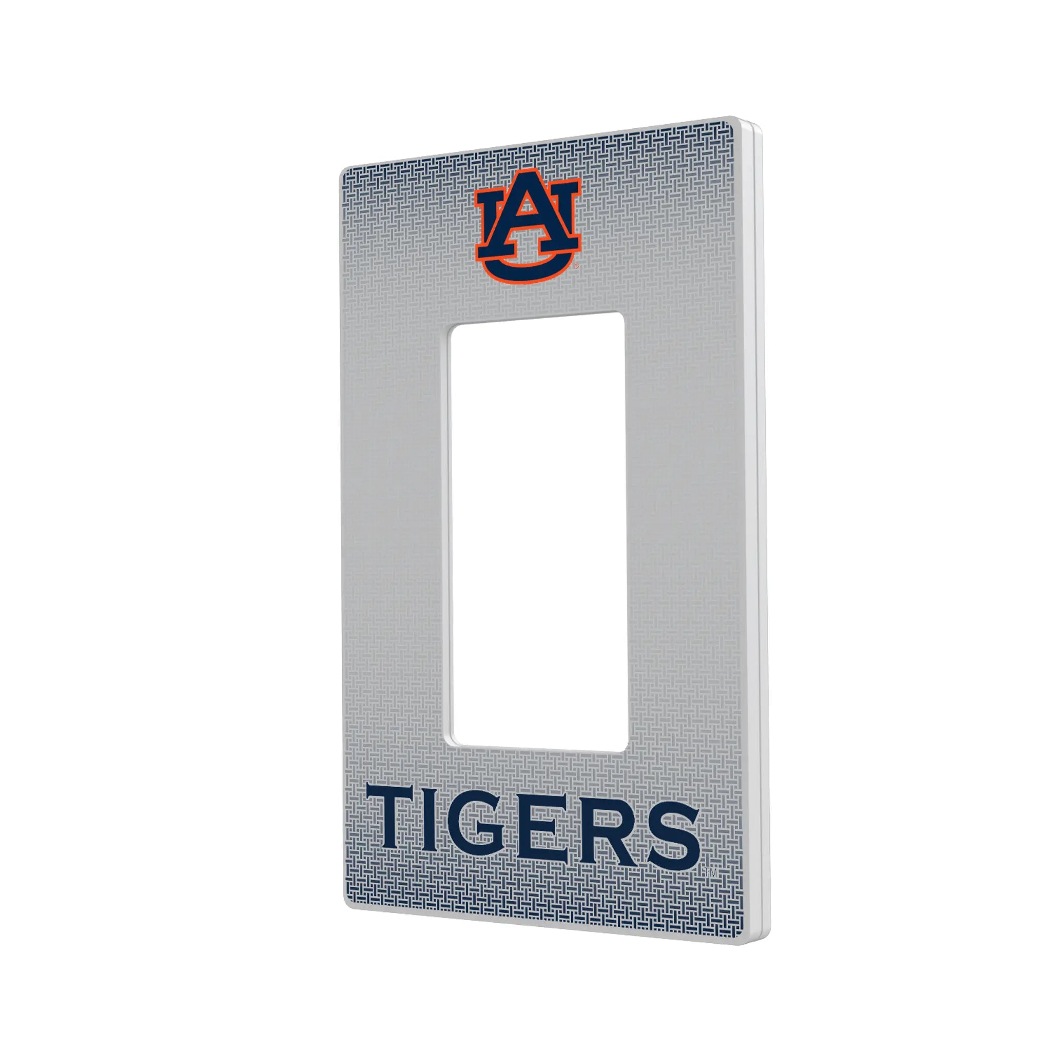 University of Auburn Tigers Linen Hidden-Screw Light Switch Plate#Style_Single Rocker