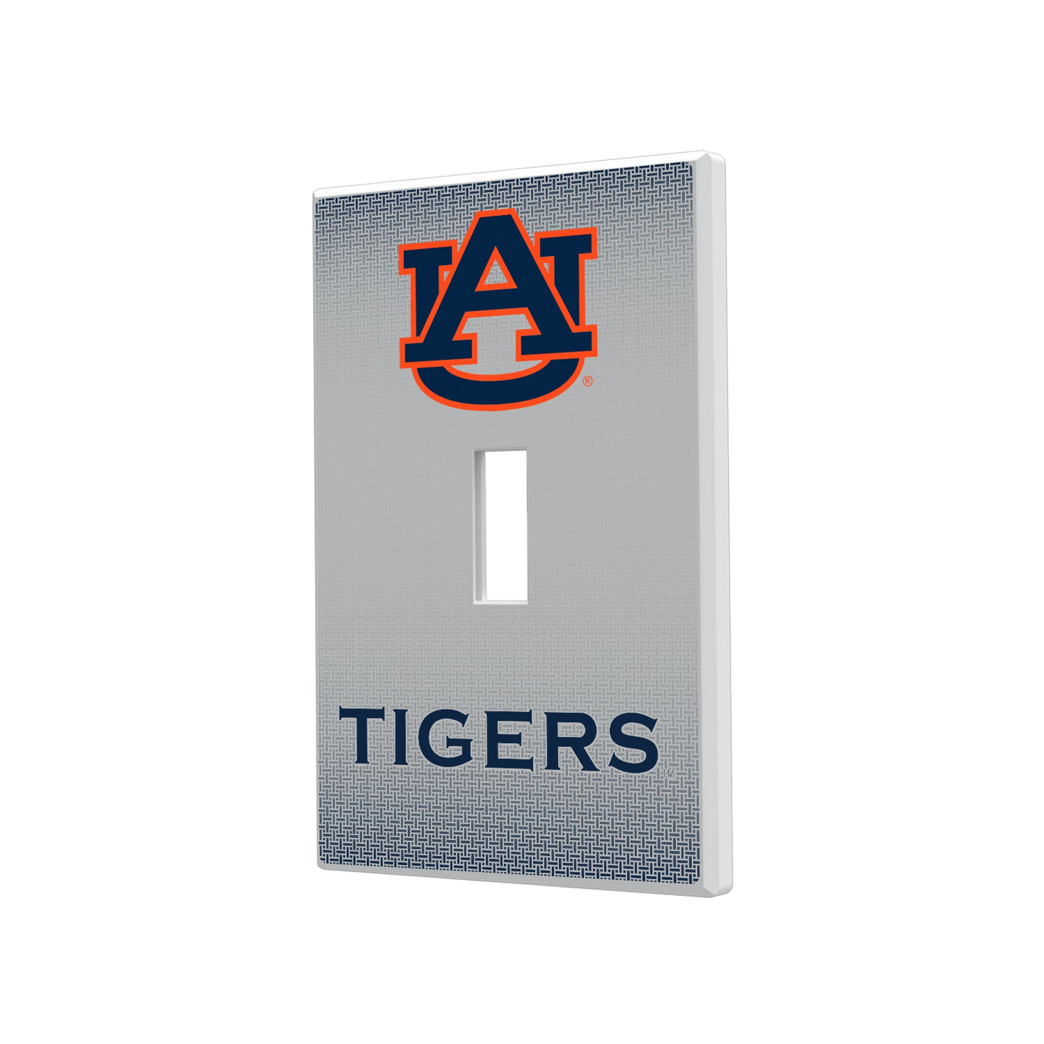 University of Auburn Tigers Linen Hidden-Screw Light Switch Plate#Style_Single Toggle